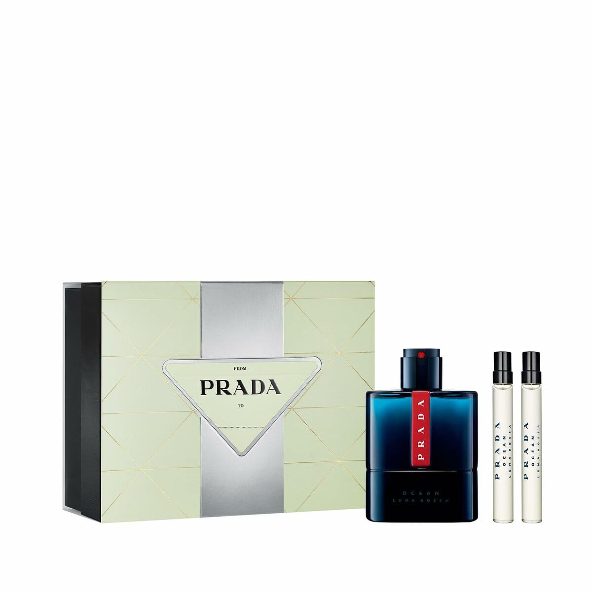 Set De Regalo Prada Luna Rossa Ocean Eau De Toilette 100 Ml 3 Piezas - Venta Internacional.