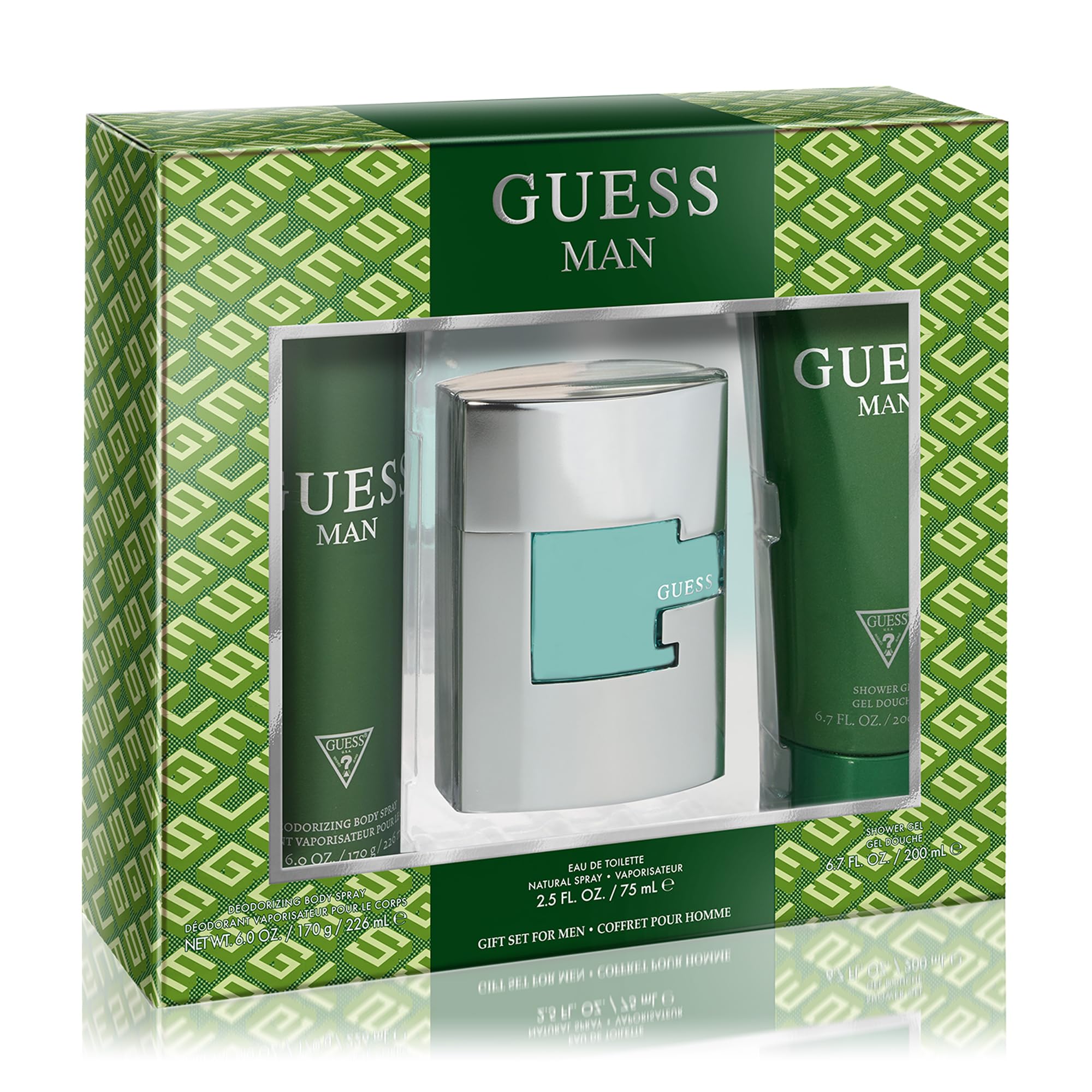 Foto 2 pulgar | Set De Regalo Perfume Guess Man Eau De Toilette 75 Ml + 200 Ml - Venta Internacional.