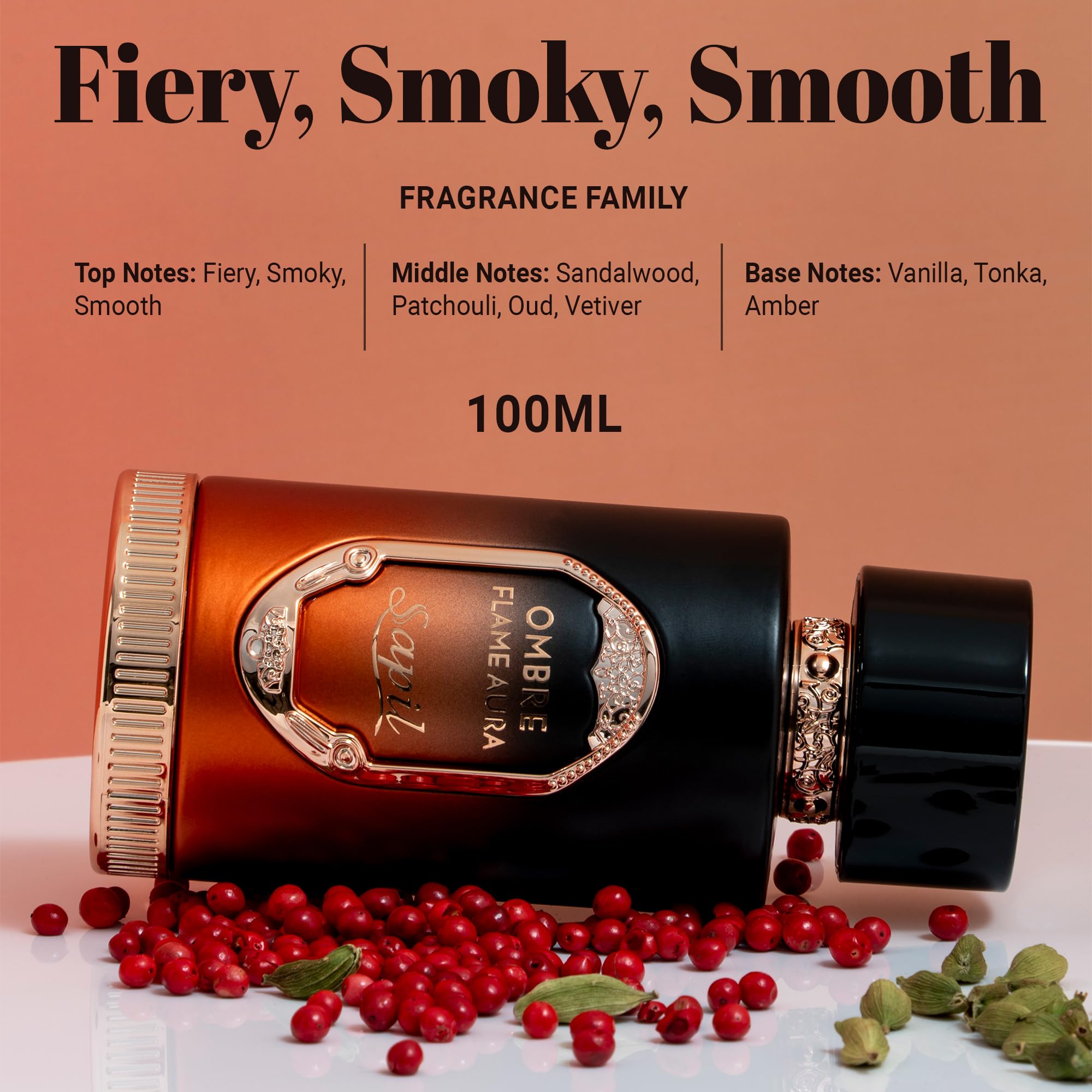 Foto 3 pulgar | Perfume Sapil Ombre Flame Aura Eau De Parfum, 100 Ml, Para Unisex - Venta Internacional.
