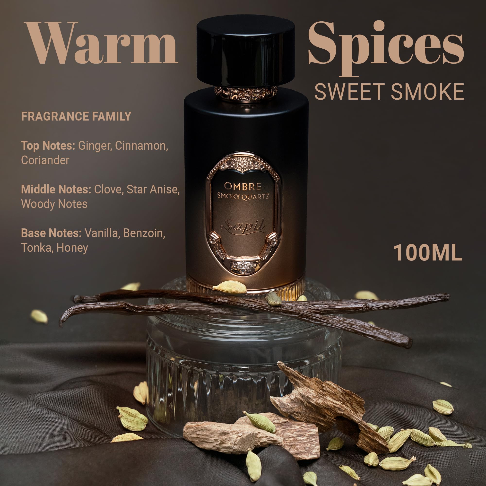 Foto 3 pulgar | Perfume Sapil Ombre Smoky Quartz Eau De Parfum, 100 Ml, Unisex - Venta Internacional.