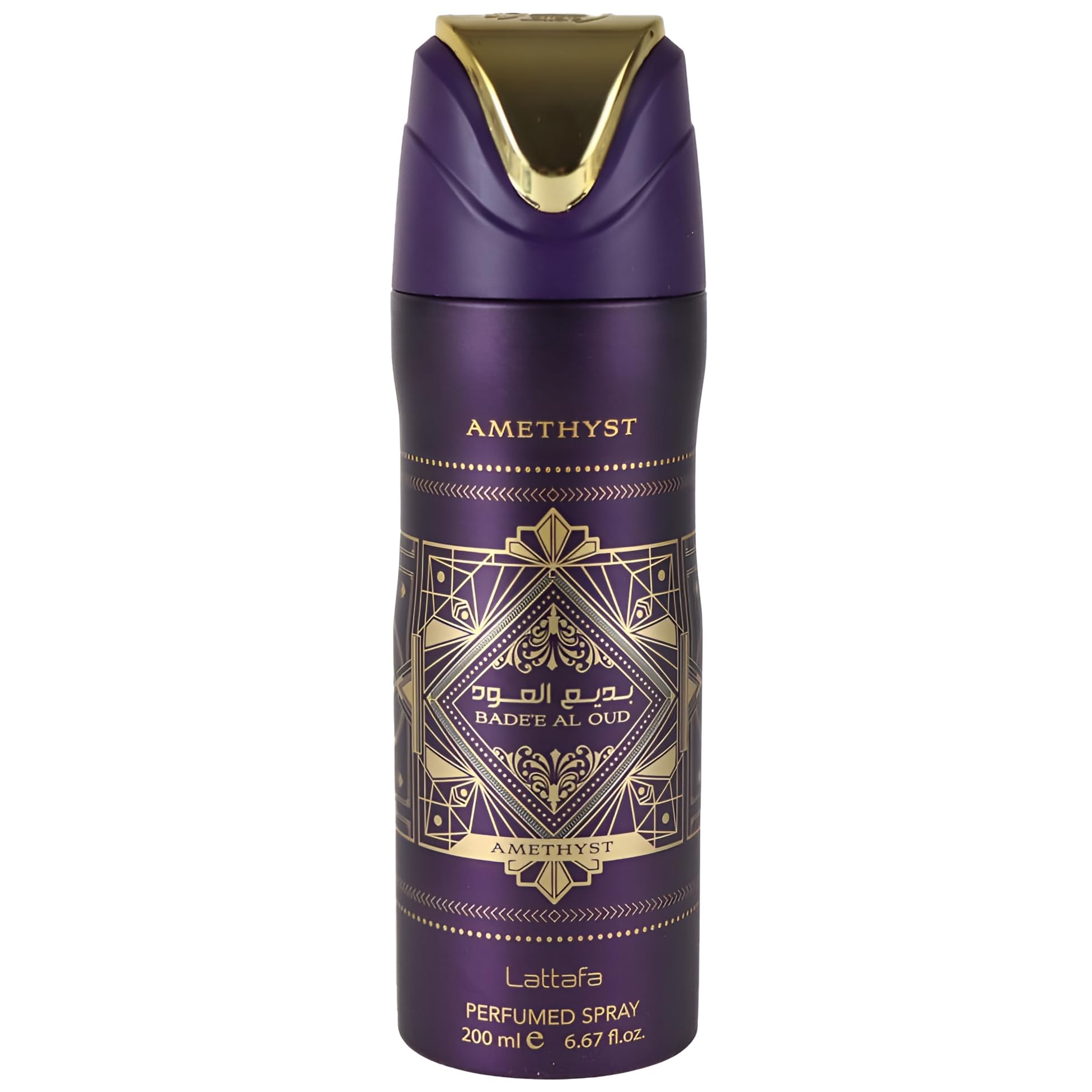 Desodorante Perfumado En Aerosol Lattafa Bade'e Al Oud Amethyst 200 Ml - Venta Internacional.