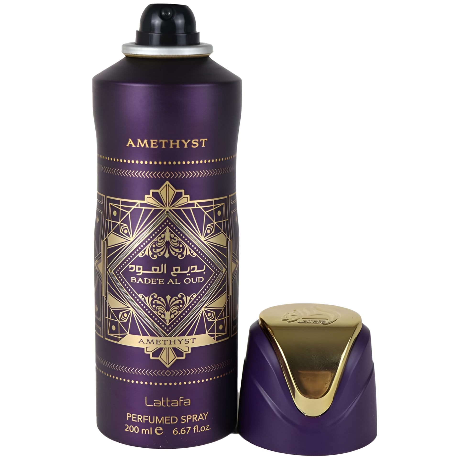 Foto 3 pulgar | Desodorante Perfumado En Aerosol Lattafa Bade'e Al Oud Amethyst 200 Ml - Venta Internacional.