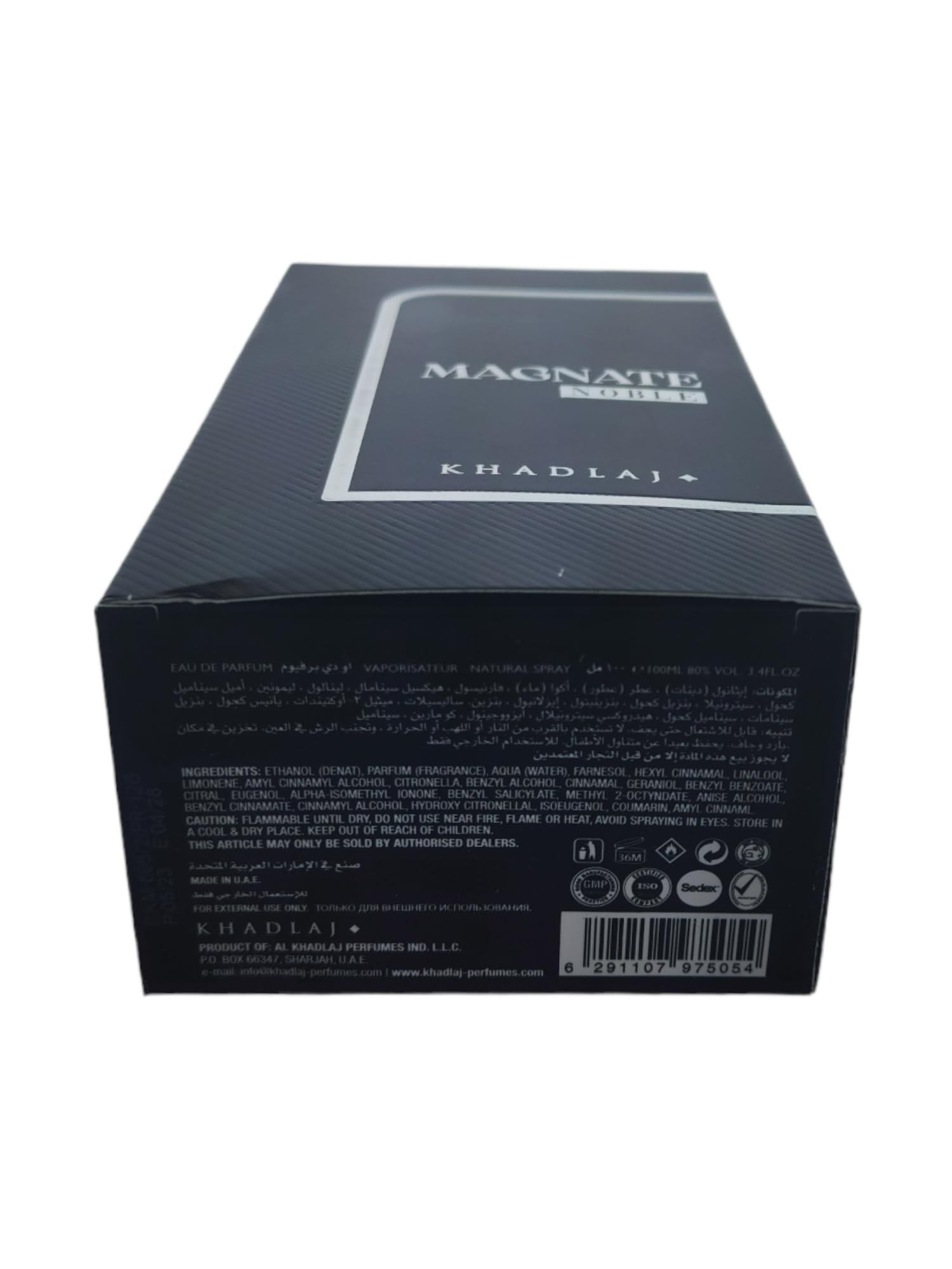Foto 5 | Perfume Khadlaj Magnate Noble Eau De Parfum, 100 Ml, Unisex - Venta Internacional.
