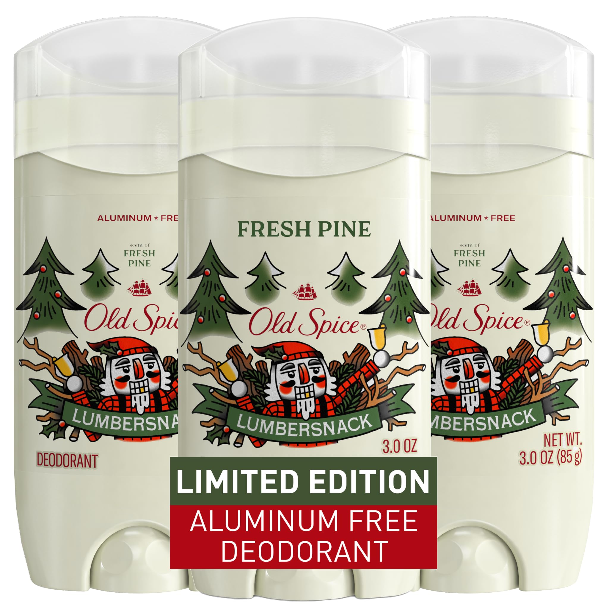 Foto 1 | Desodorante Old Spice Holidudes Lumbersnack Fresh Pine 90 Ml X3 - Venta Internacional.