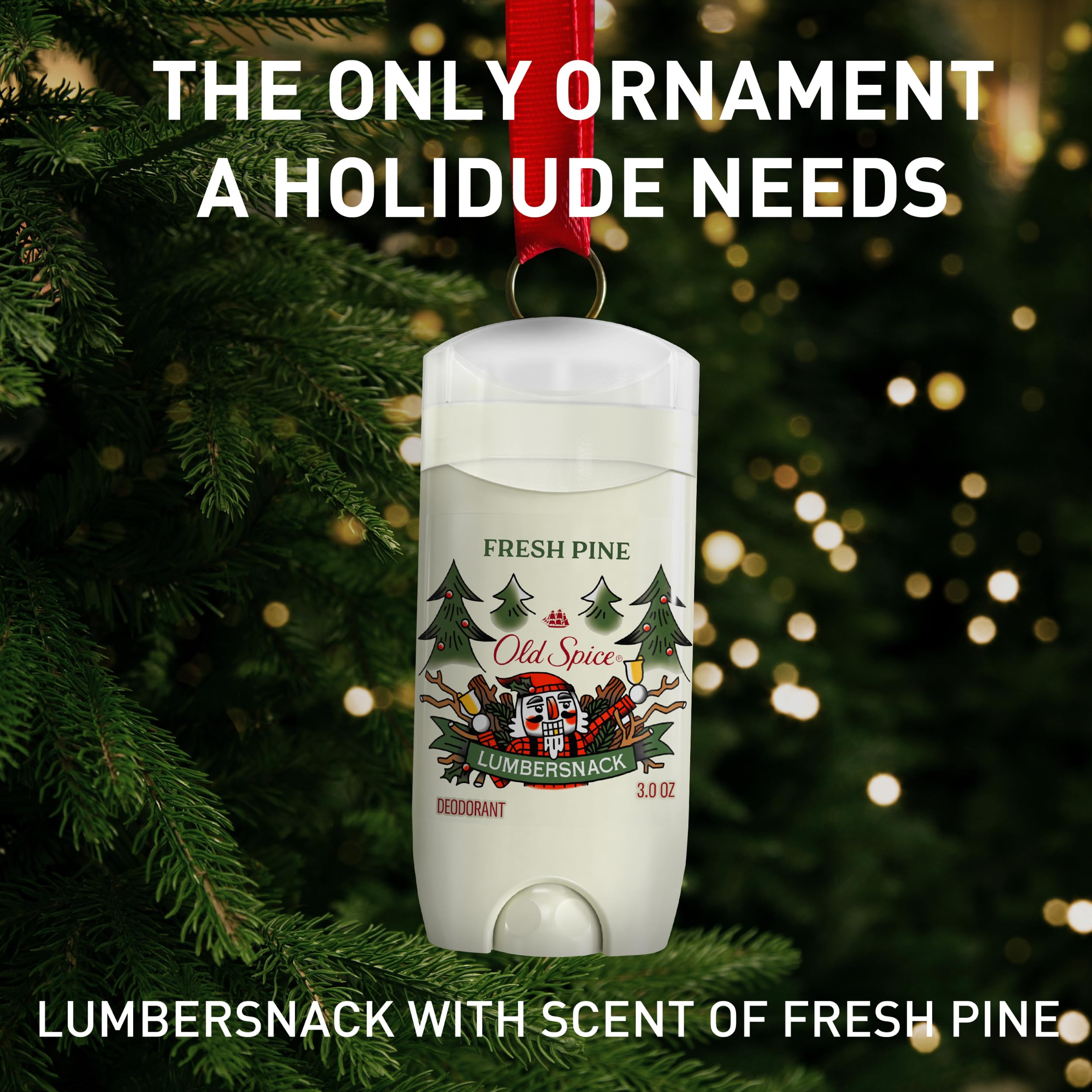 Foto 4 pulgar | Desodorante Old Spice Holidudes Lumbersnack Fresh Pine 90 Ml X3 - Venta Internacional.