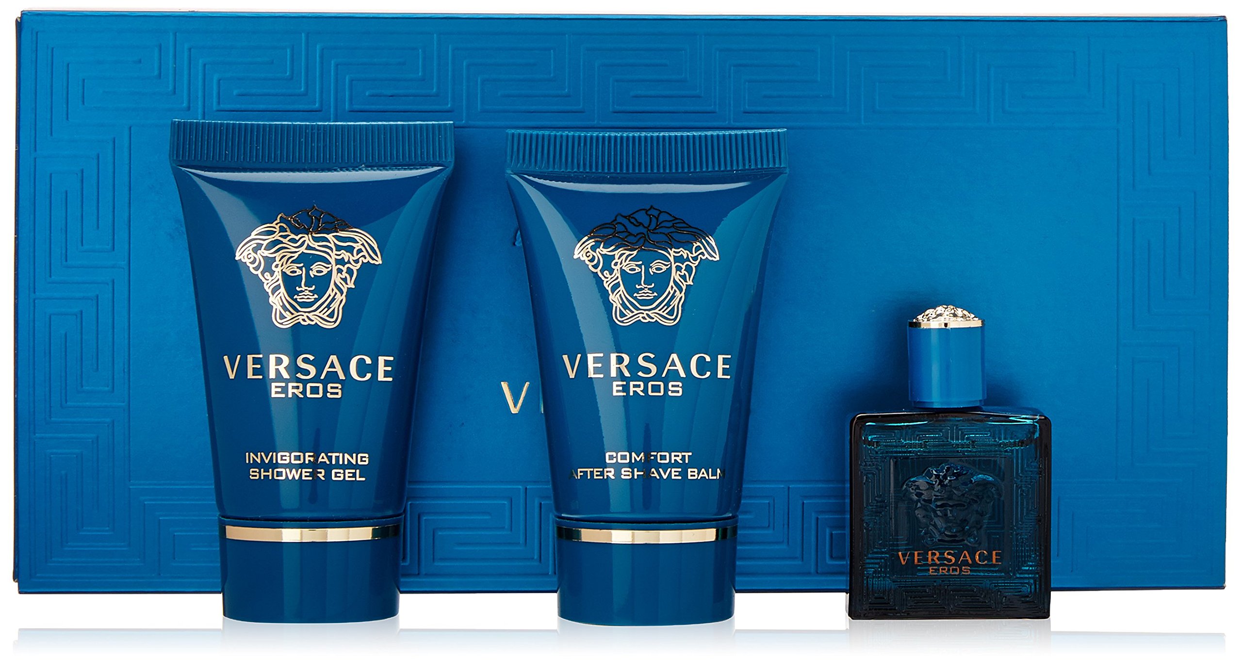 Set De Regalo Perfume Versace Eros De 3 Piezas Para Hombre - Venta Internacional.