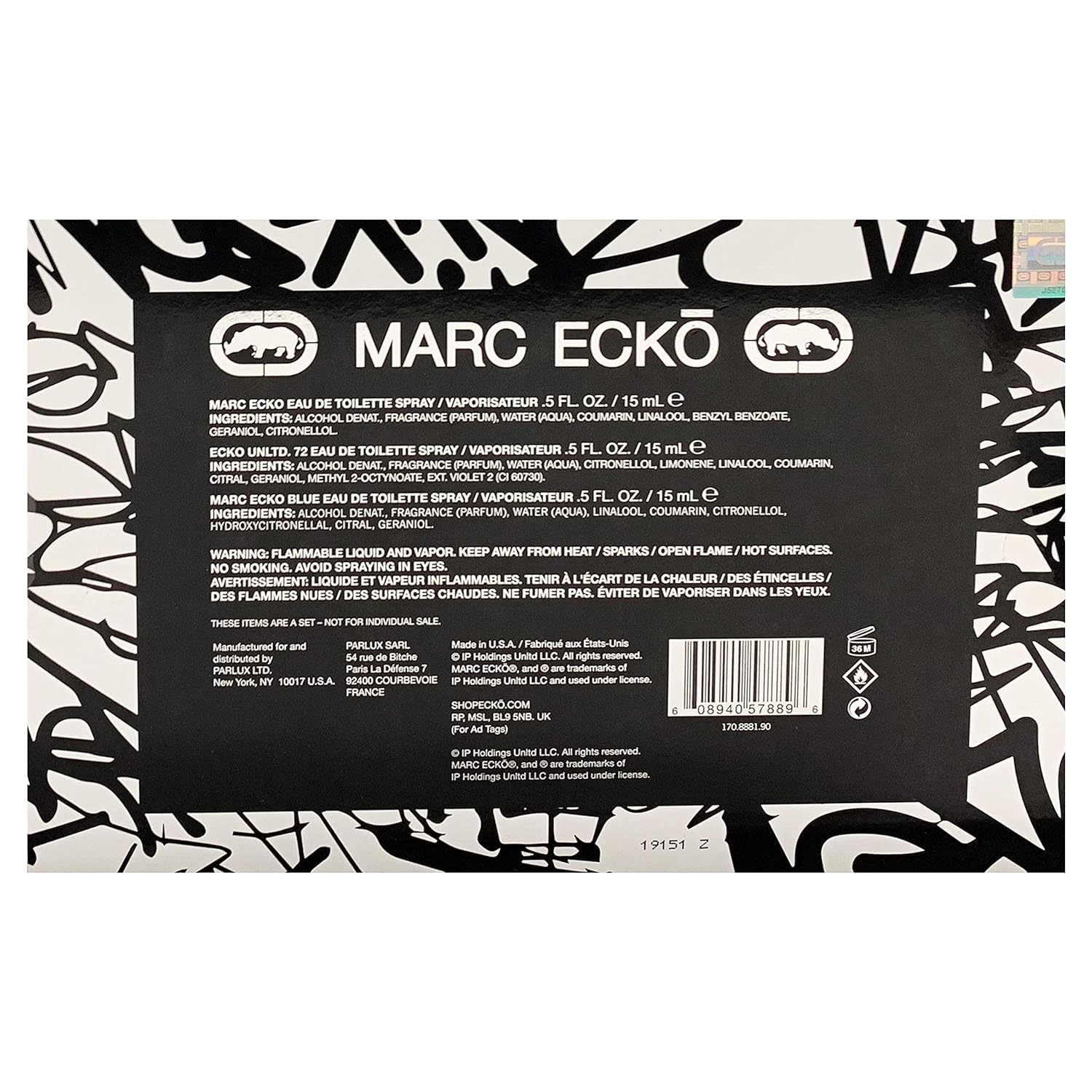 Foto 3 pulgar | Set De Perfume Marc Ecko Eau De Toilette Para Hombre, 15 Ml, 3 Piezas - Venta Internacional.