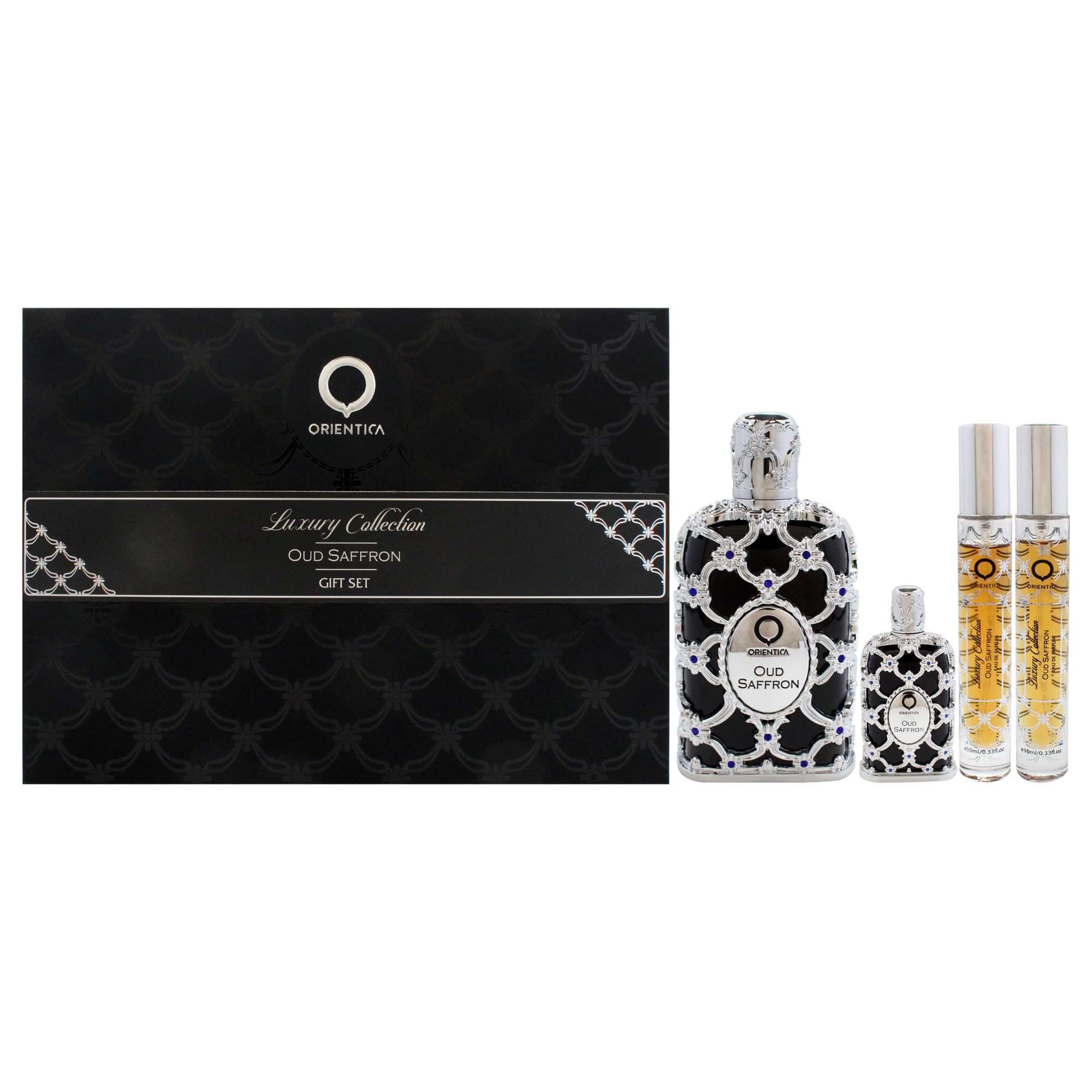 Foto 2 pulgar | Set De Regalo Perfume Orientica Oud Saffron Para Hombre, 80 Ml, 4 Piezas - Venta Internacional.