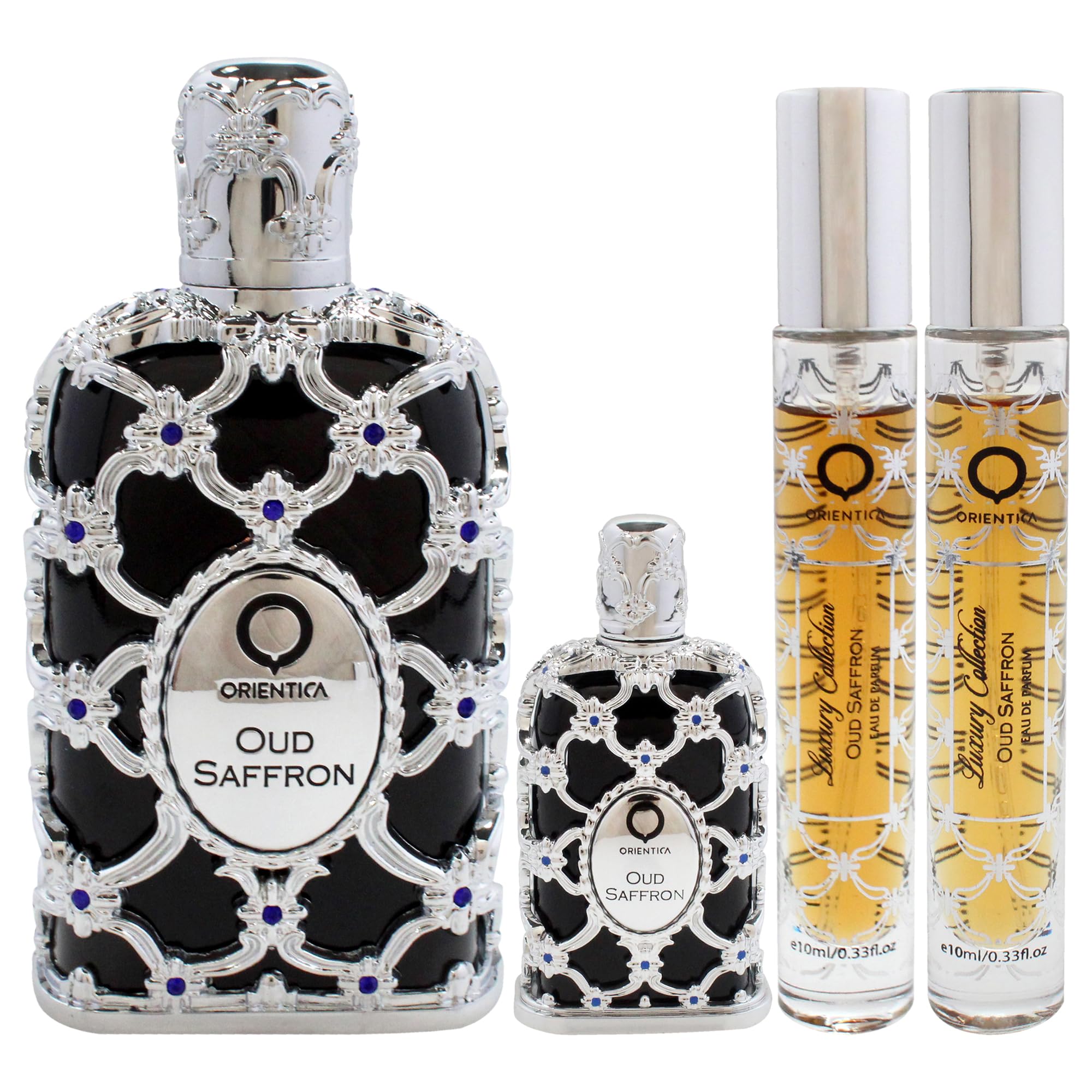 Foto 3 pulgar | Set De Regalo Perfume Orientica Oud Saffron Para Hombre, 80 Ml, 4 Piezas - Venta Internacional.