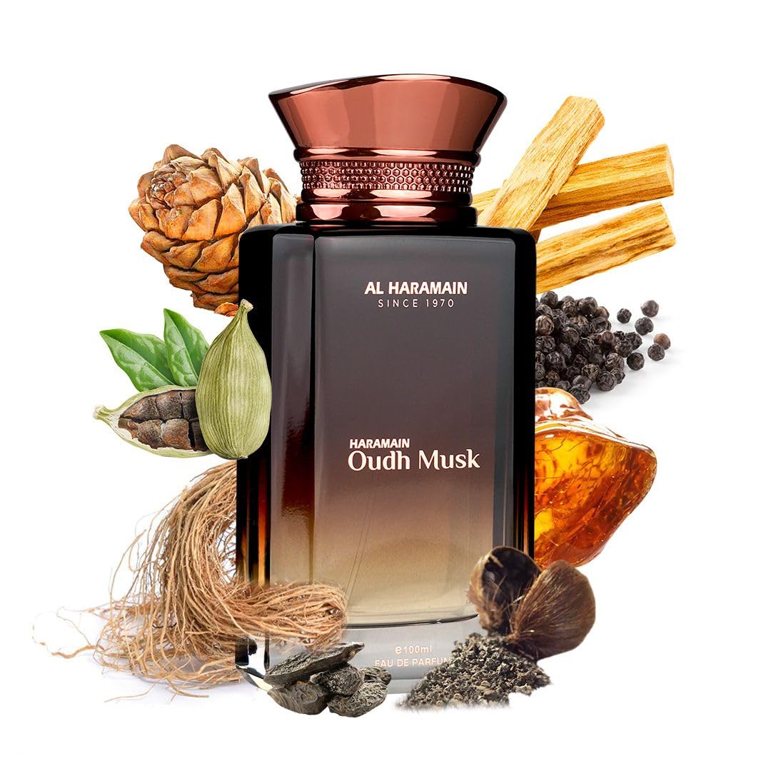Foto 3 | Perfume Al Haramain Oudh Musk Eau De Parfum 100 Ml Para Hombre - Venta Internacional.