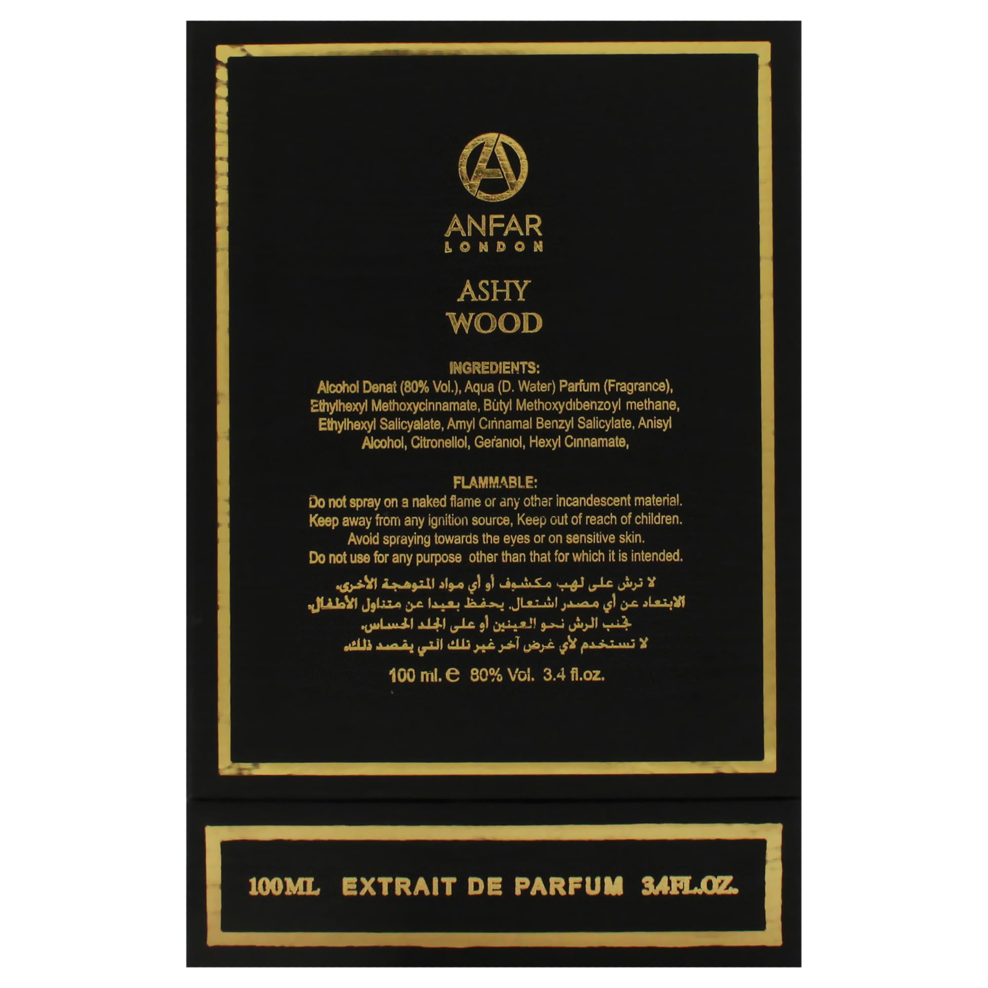 Foto 8 pulgar | Perfume Anfar London Ashy Wood Para Hombre 100 Ml Extrait De Parfum - Venta Internacional.