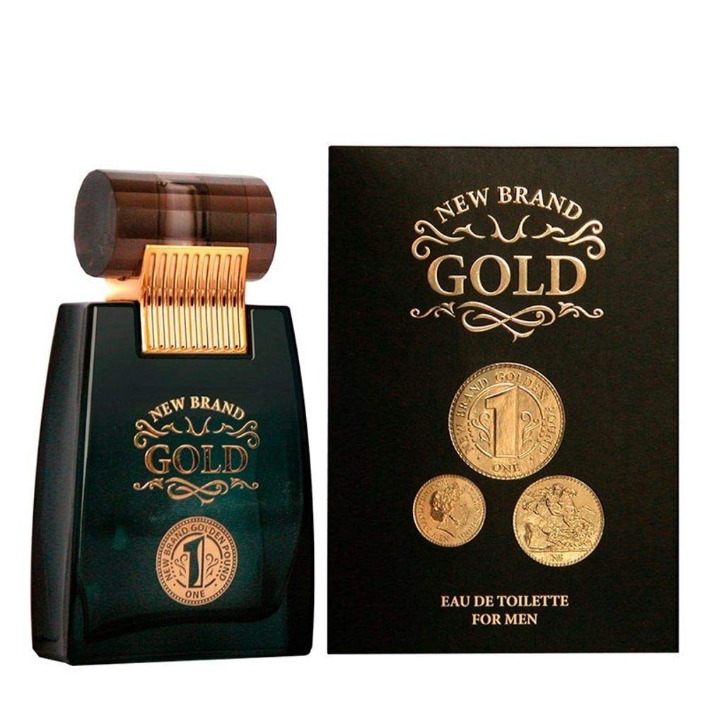 Foto 3 pulgar | Perfume New Brand Gold Edt En Aerosol Para Hombre, 100 Ml - Venta Internacional.