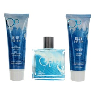 Foto 1 | Set De Regalo Ocean Pacific Op Blue Para Hombre, 3 Piezas - Venta Internacional.