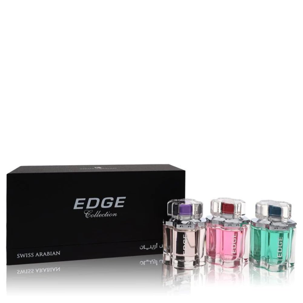 Set De Regalo Perfume Swiss Arabian Edge Intense Para Mujer Y Hombre - Venta Internacional.