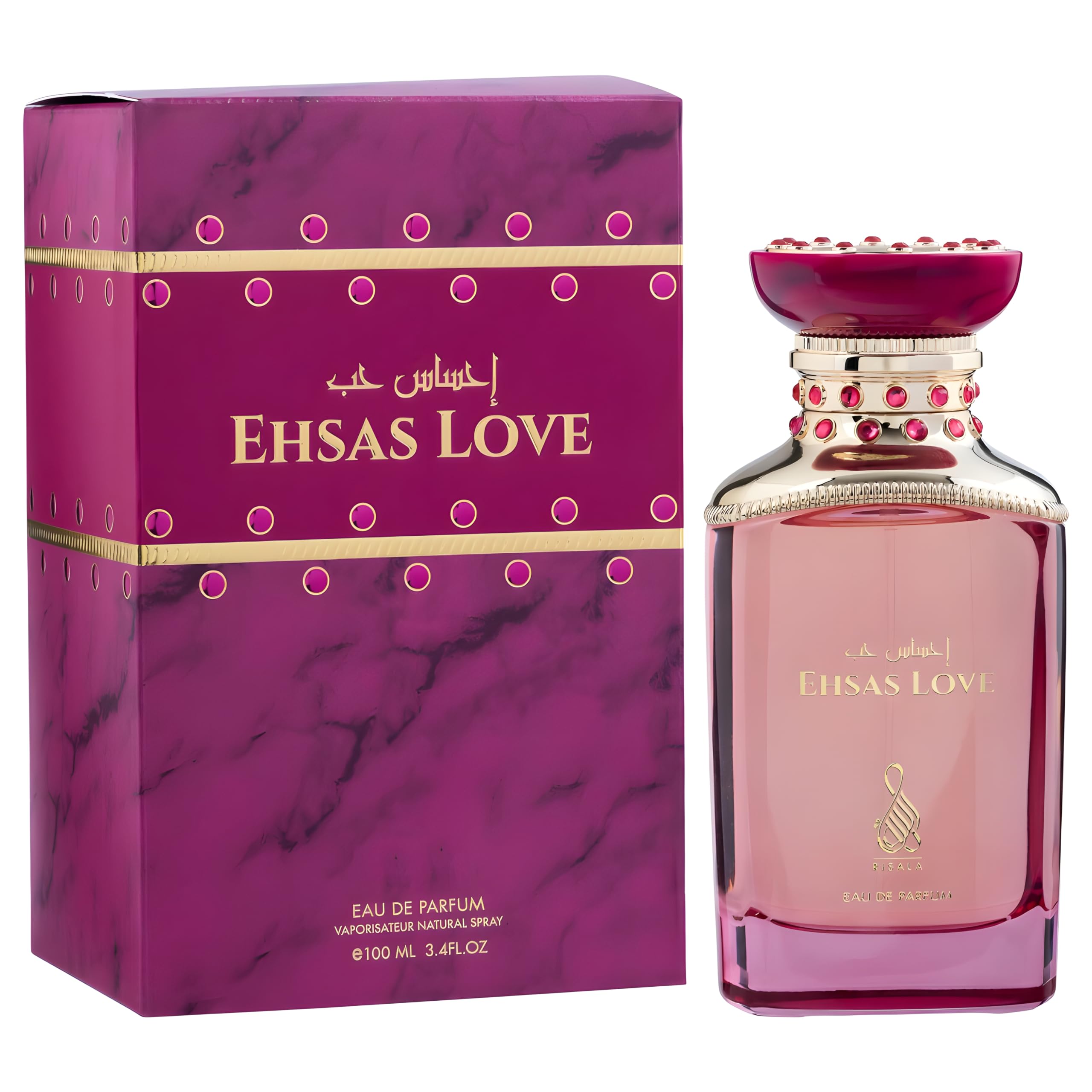Foto 3 pulgar | Perfume Risala Ehsas Love Eau De Parfum, 100 Ml, Para Unisex - Venta Internacional.