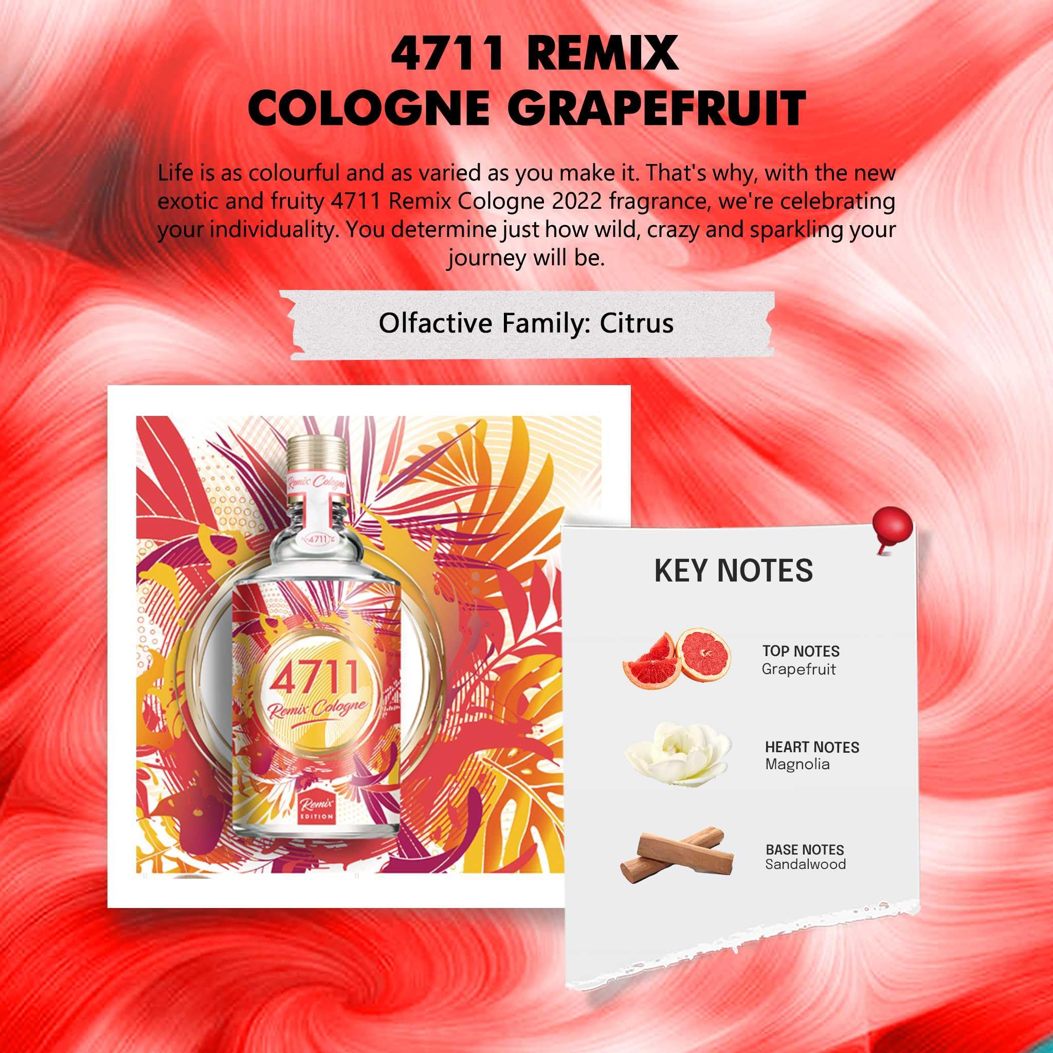 Foto 6 pulgar | Perfume 4711 Remix Cologne Eau De Cologne 100 Ml Para Hombre - Venta Internacional.