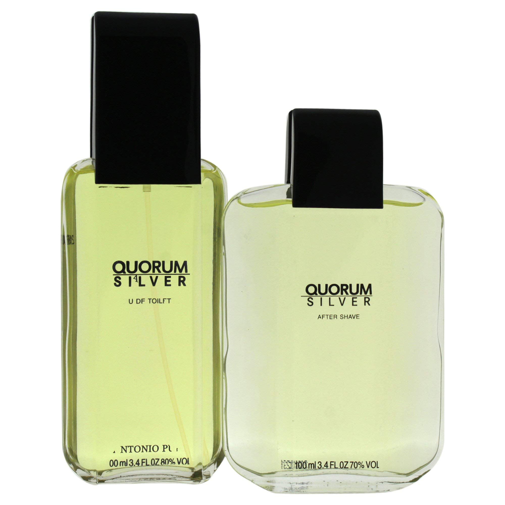 Foto 2 | Set de Perfume Antonio Puig Quorum Silver Eau de Toilette 2 Piezas - Venta Internacional