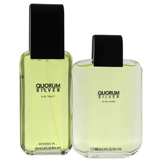 Foto 2 | Set de Perfume Antonio Puig Quorum Silver Eau de Toilette 2 Piezas - Venta Internacional