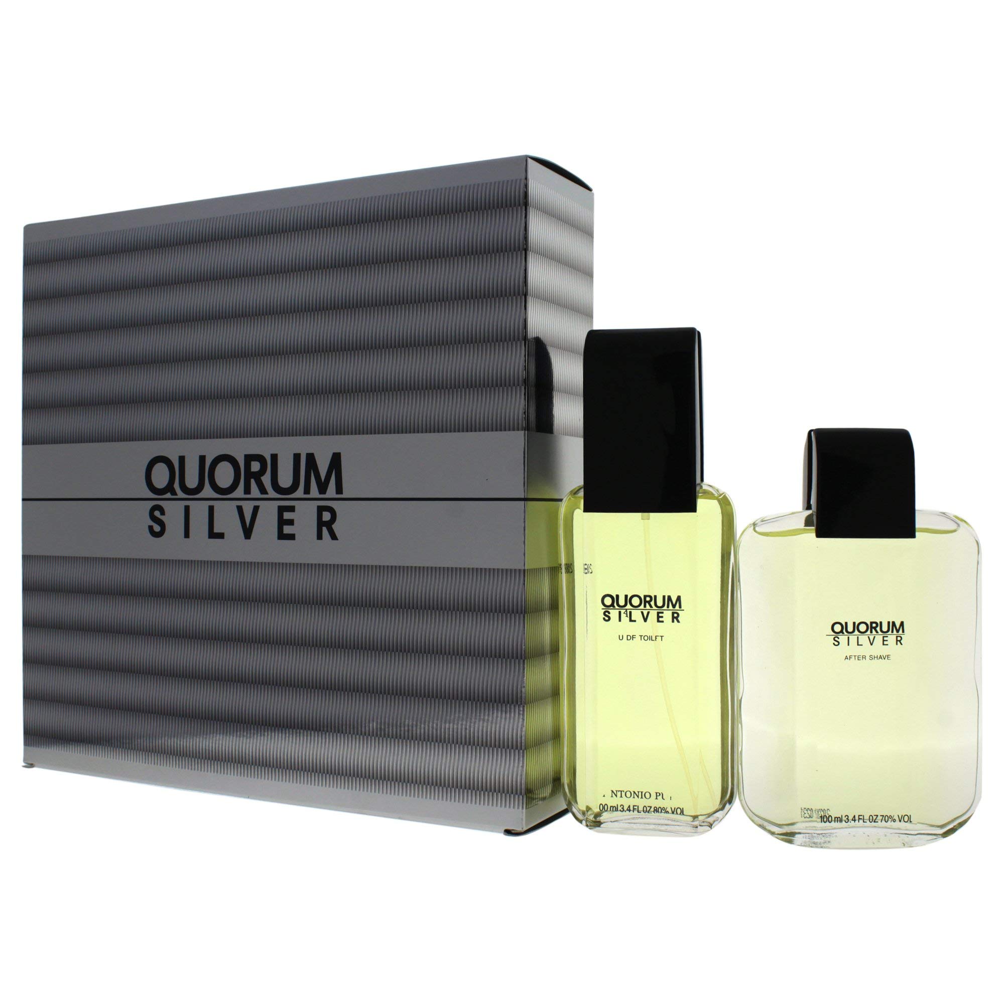 Foto 3 | Set de Perfume Antonio Puig Quorum Silver Eau de Toilette 2 Piezas - Venta Internacional