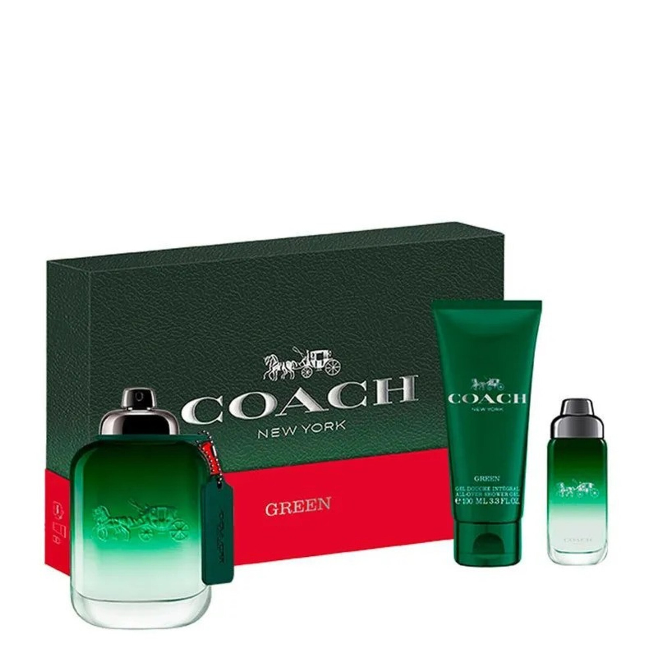 Foto 1 | Set De Perfume Y Gel De Ducha Coach Green 100 Ml Para Hombre - Venta Internacional.