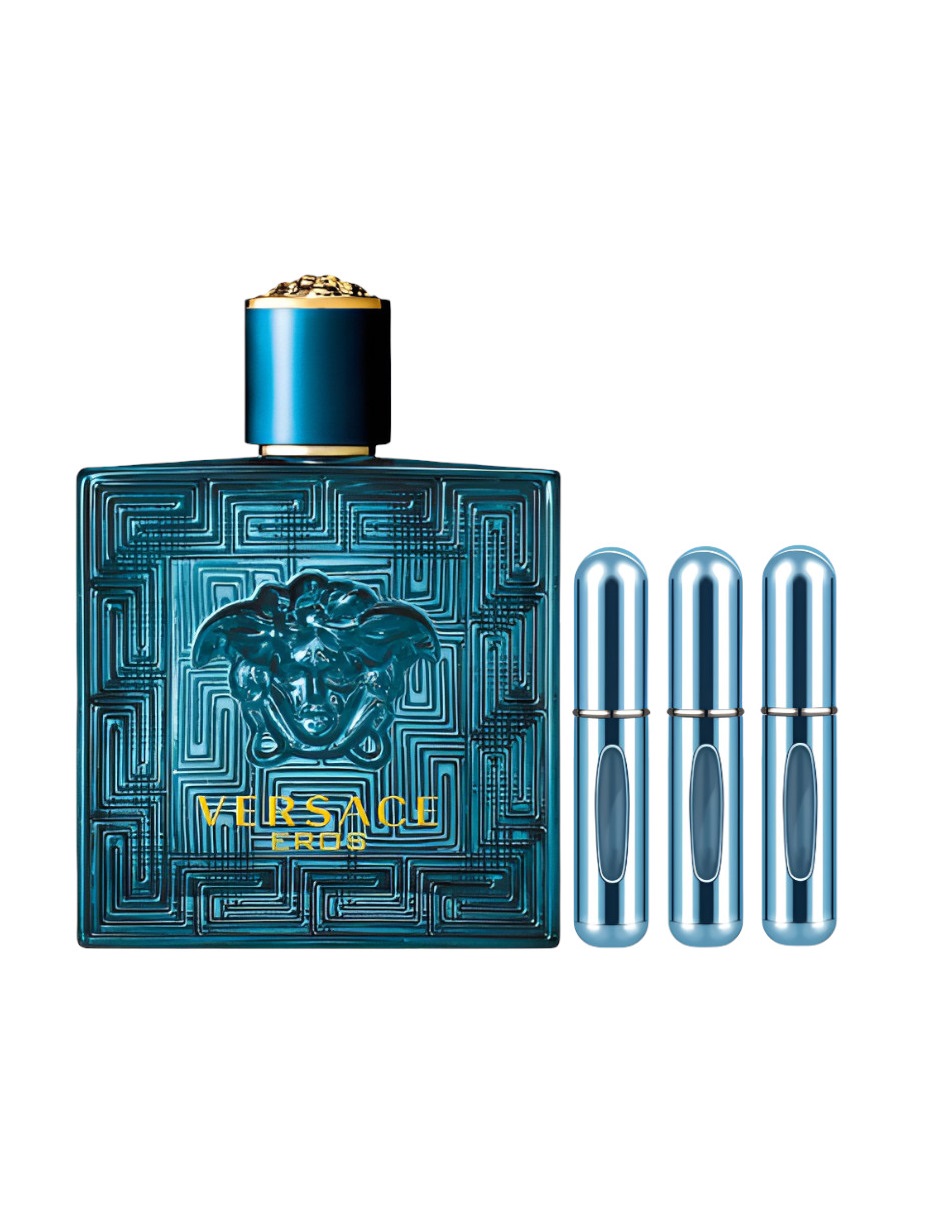 Foto 2 pulgar | Xtellar Versace Eros Eau De Toilette - Intensa Fragancia Masculina 100ml Con Tres Atomizadores