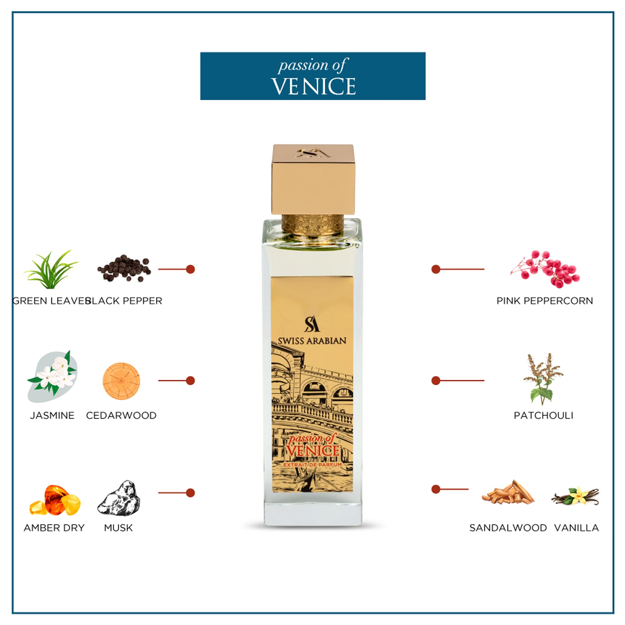 Foto 3 pulgar | Perfume Swiss Arabian Passion Of Venice Woody Musk 100 ml - Venta Internacional