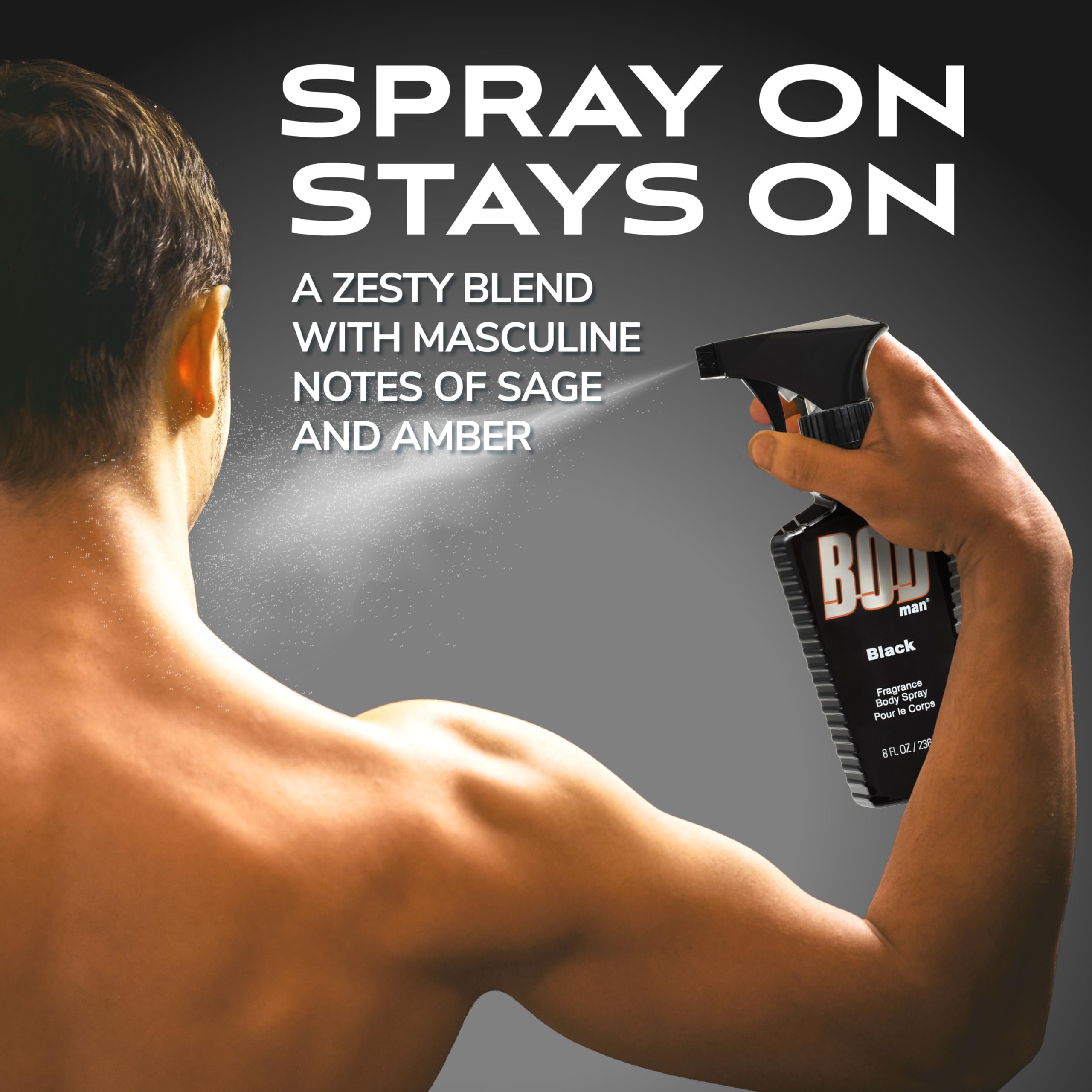 Foto 6 pulgar | Spray Corporal Con Fragancia Bod Man Black, 240 Ml (paquete De 2) - Venta Internacional.
