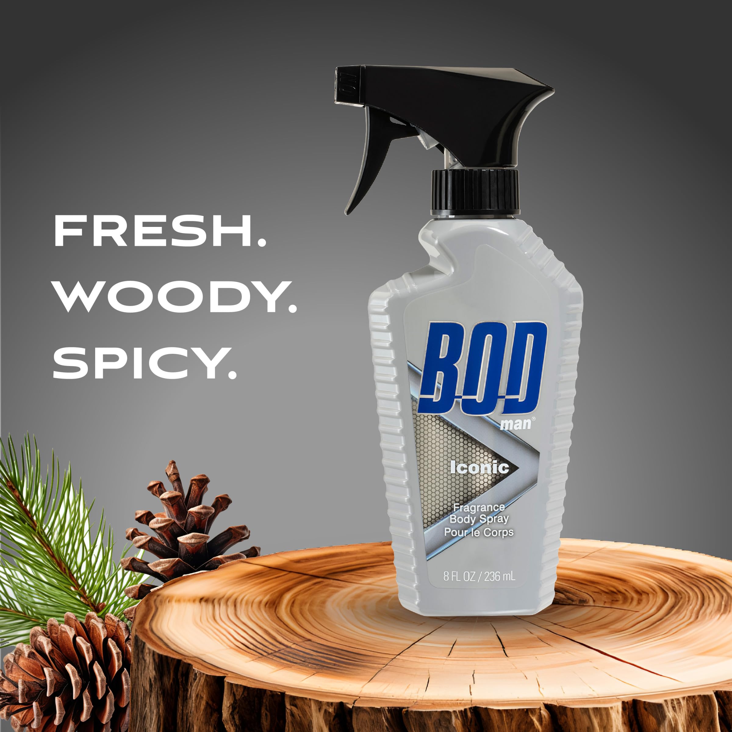 Foto 3 pulgar | Spray Corporal Con Fragancia Bod Man Iconic 240 Ml - Venta Internacional.