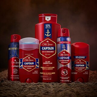 Foto 5 | Spray Corporal Old Spice Captain Sin Aluminio Para Hombre, 150 Ml X 3 - Venta Internacional.