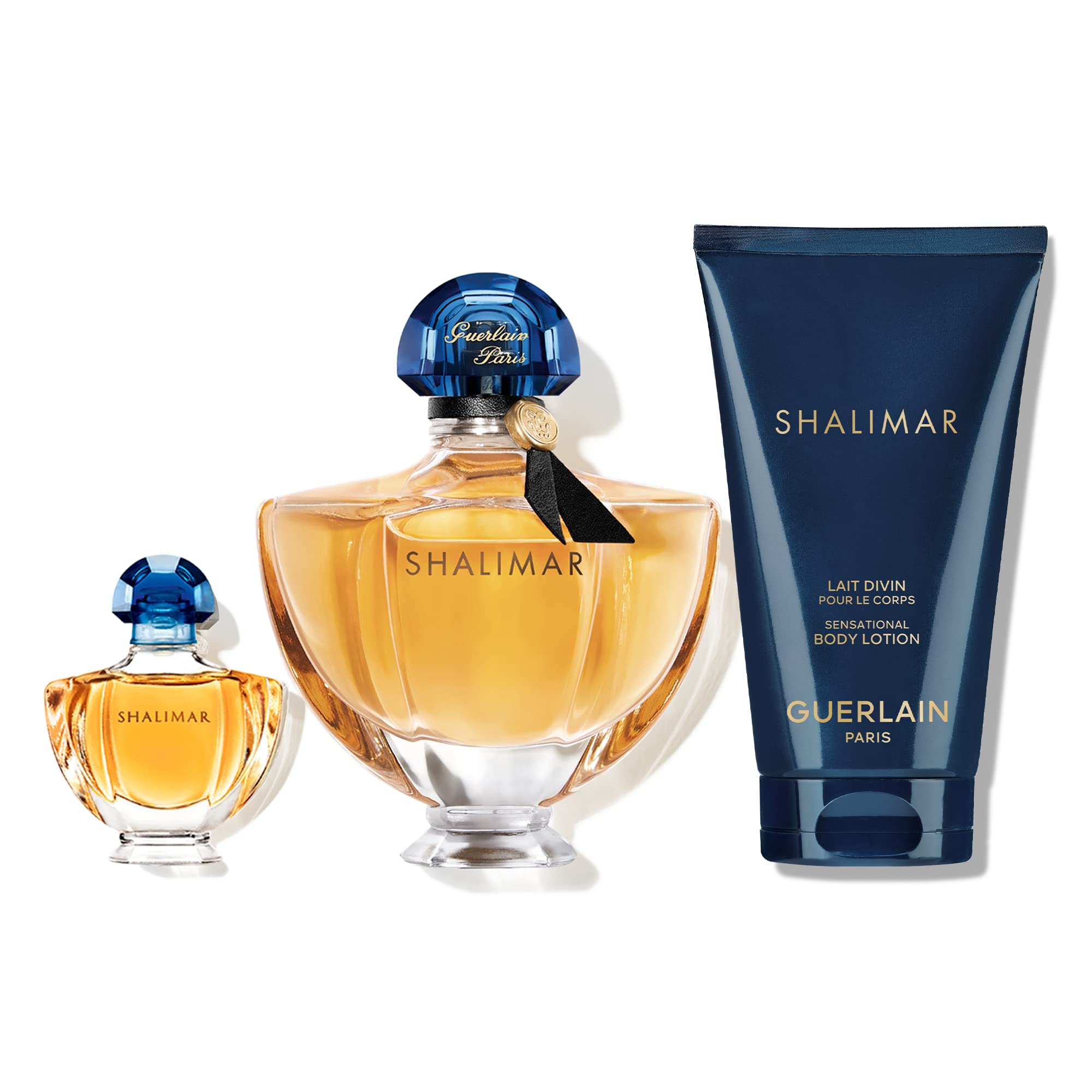 Set De Regalo Perfume Guerlain Shalimar, 50 Ml, Eau De Parfum Y Loción - Venta Internacional.