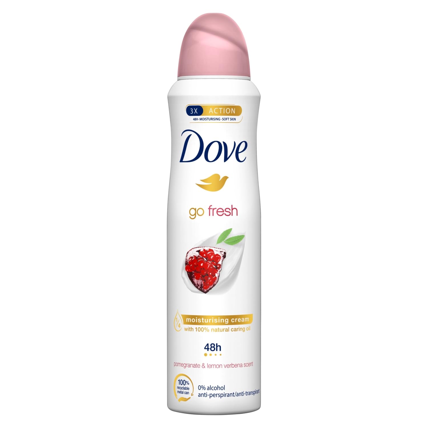 Foto 2 pulgar | Desodorante En Aerosol Dove Go Fresh Con Granada Y Verbena De Limón, 150 Ml - Venta Internacional.