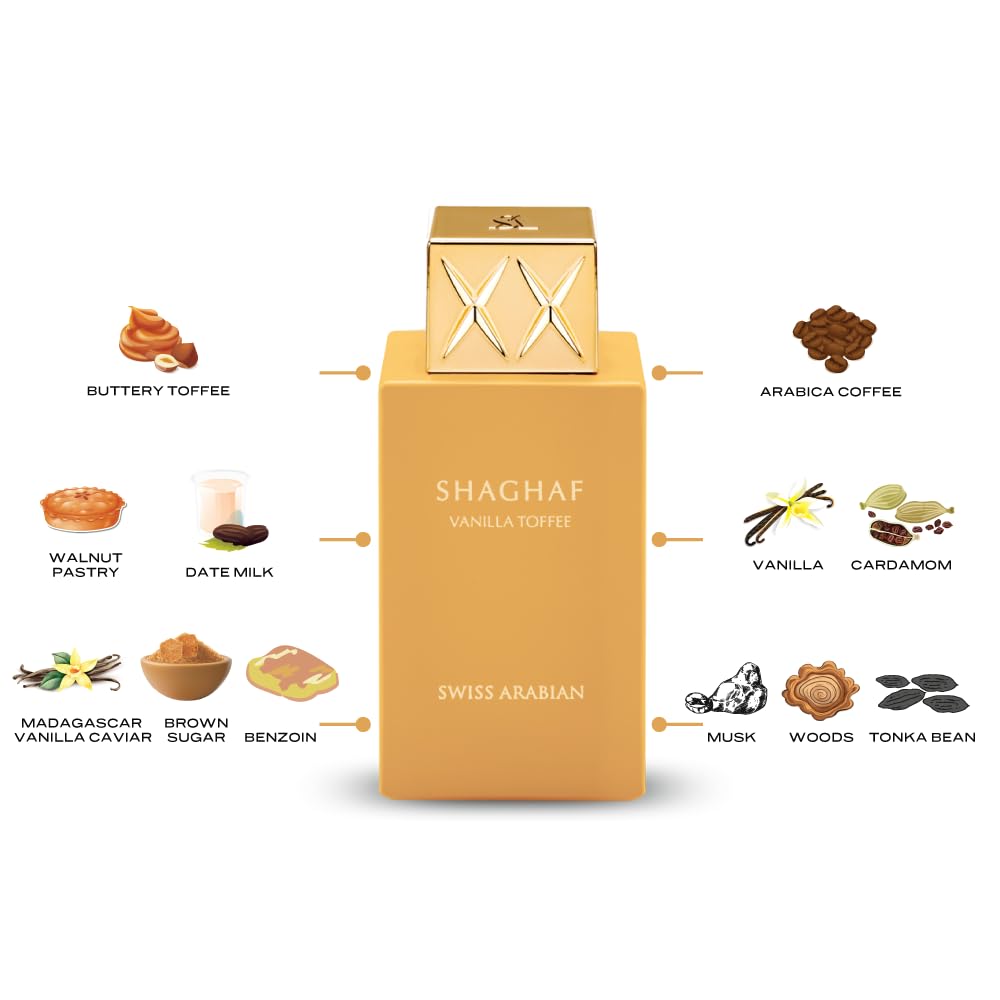 Foto 4 pulgar | Perfume Swiss Arabian Shaghaf Vanilla Toffee, 75 Ml - Venta Internacional.