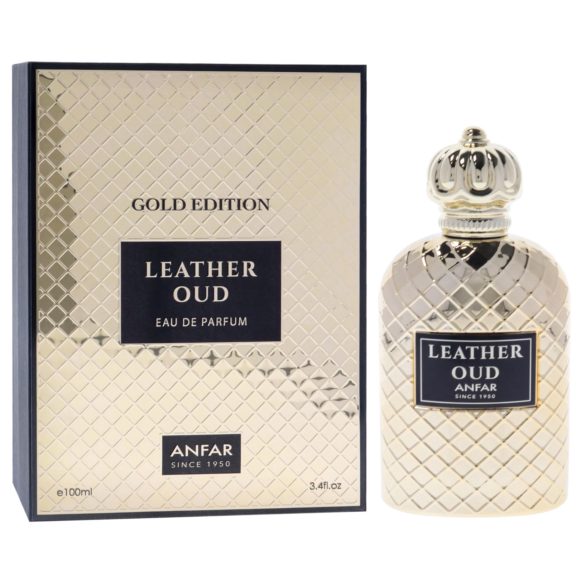 Foto 4 pulgar | Perfume Anfar Leather Oud Gold Edition Eau De Parfum, 100 Ml - Venta Internacional.