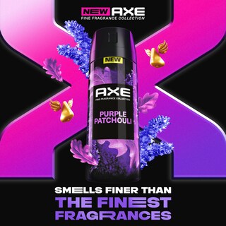 Foto 2 | Spray Corporal Axe Fine Fragrance, Pachulí Morado, 120 Ml, Paquete De 3 - Venta Internacional.