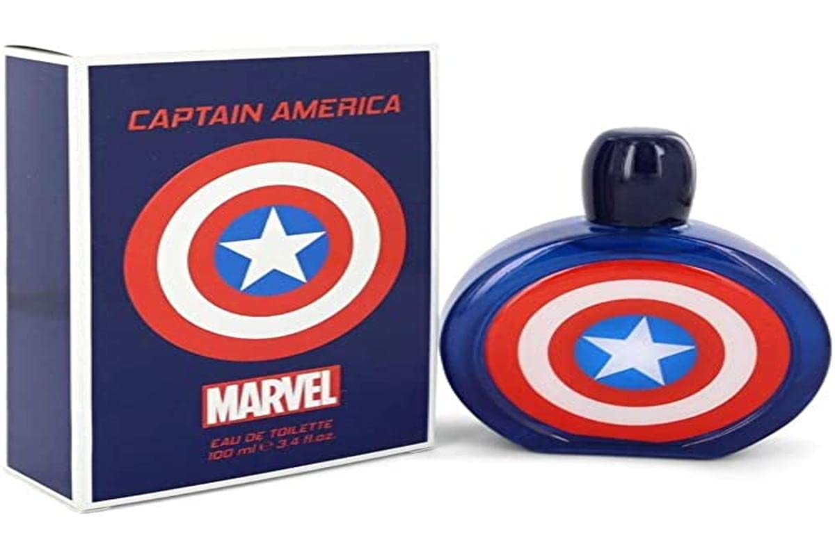 Perfume Marvel Captain America Eau De Toilette 100 Ml Para Hombre - Venta Internacional.