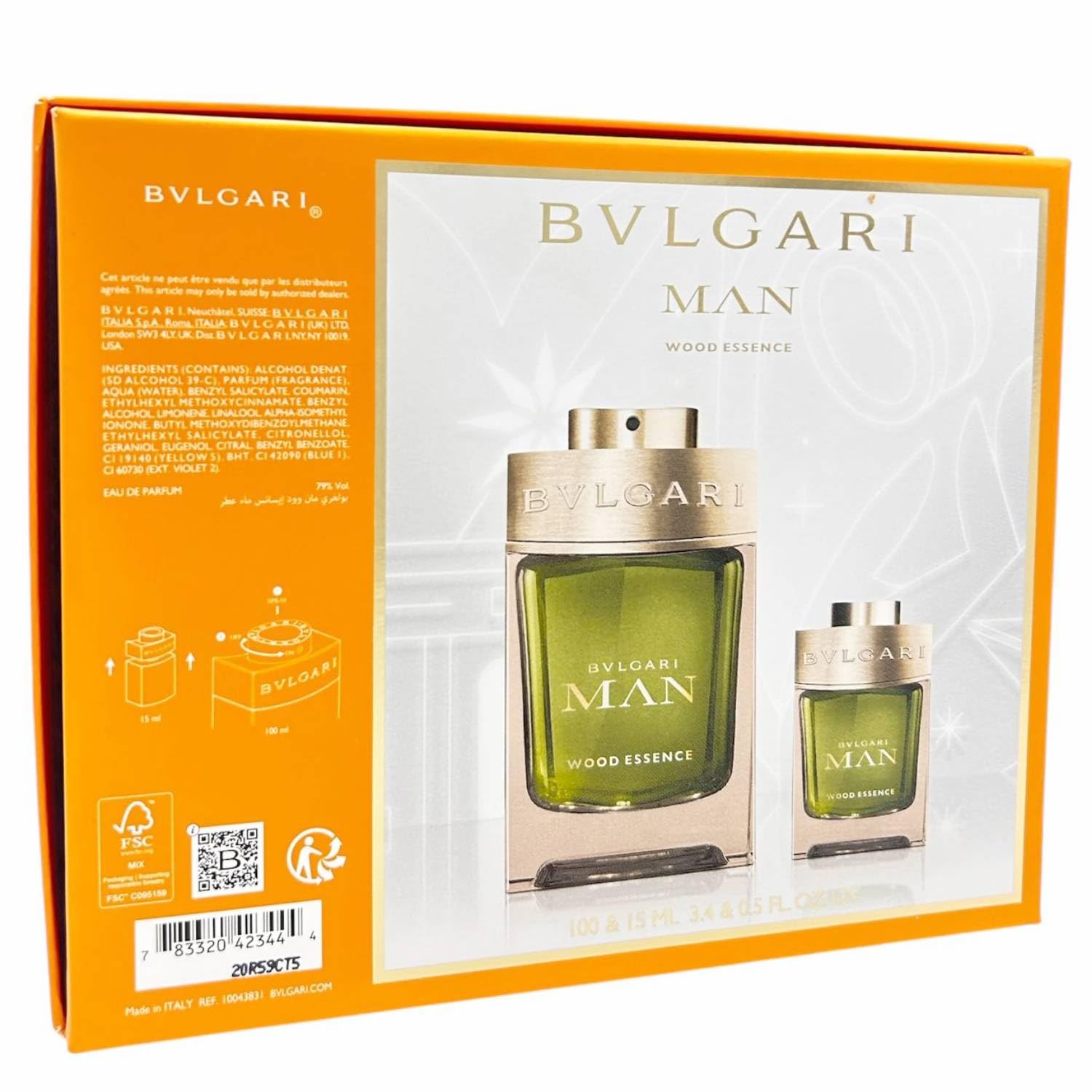 Foto 5 | Set De Regalo De Perfume Bvlgari Bulgari Man Wood Essence Para Hombre - Venta Internacional.