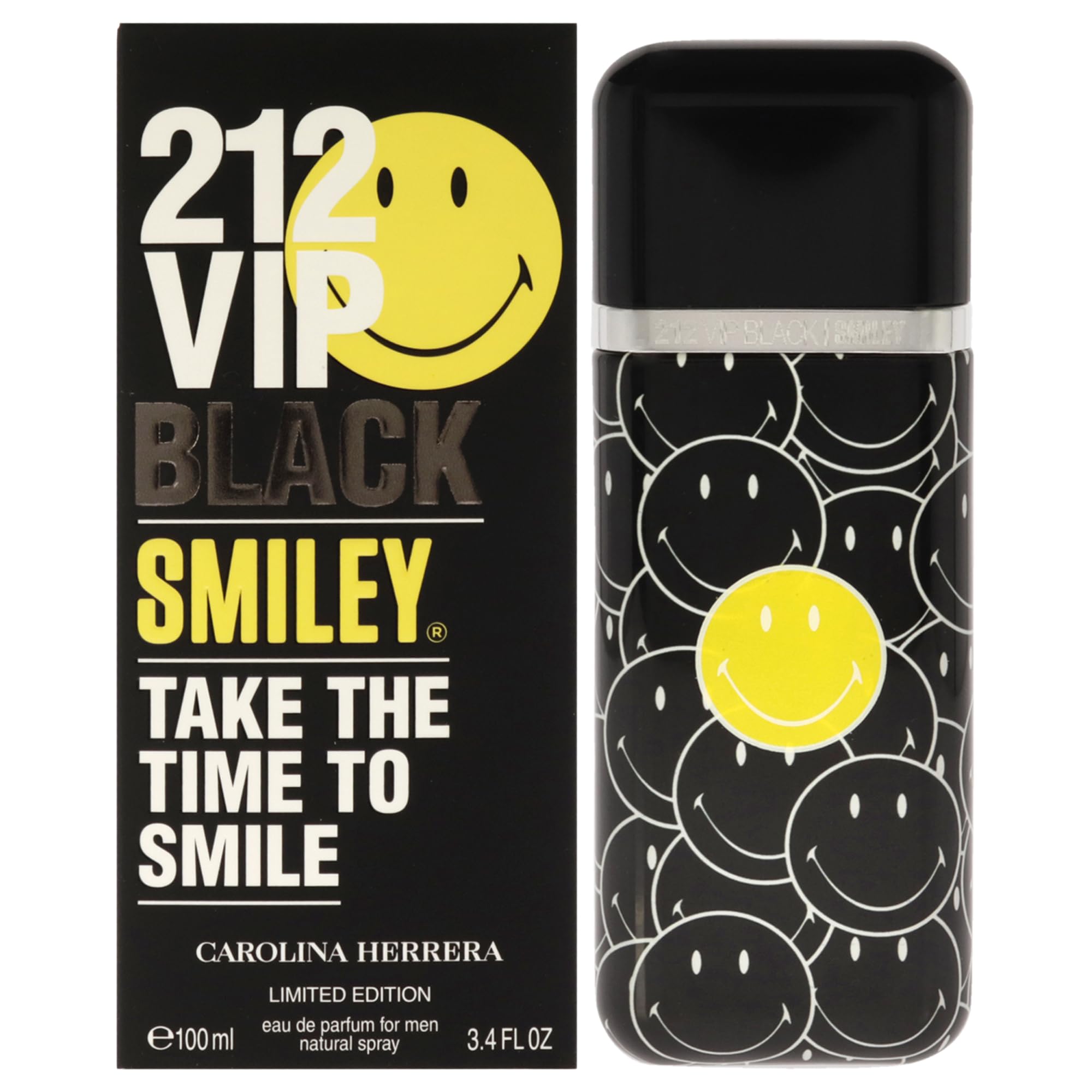 Foto 2 pulgar | Perfume Carolina Herrera 212 Vip Black Smiley Edp 100 Ml Para Hombre - Venta Internacional.