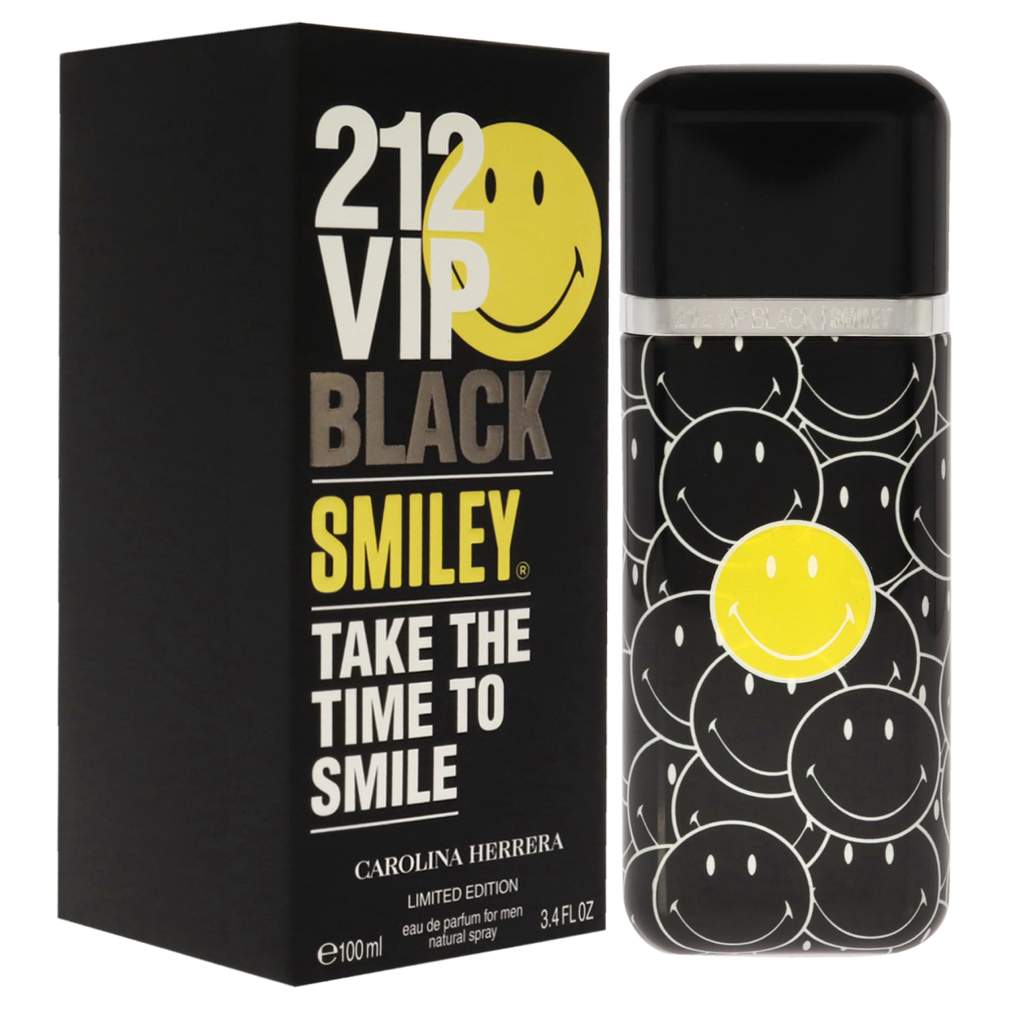 Foto 4 pulgar | Perfume Carolina Herrera 212 Vip Black Smiley Edp 100 Ml Para Hombre - Venta Internacional.