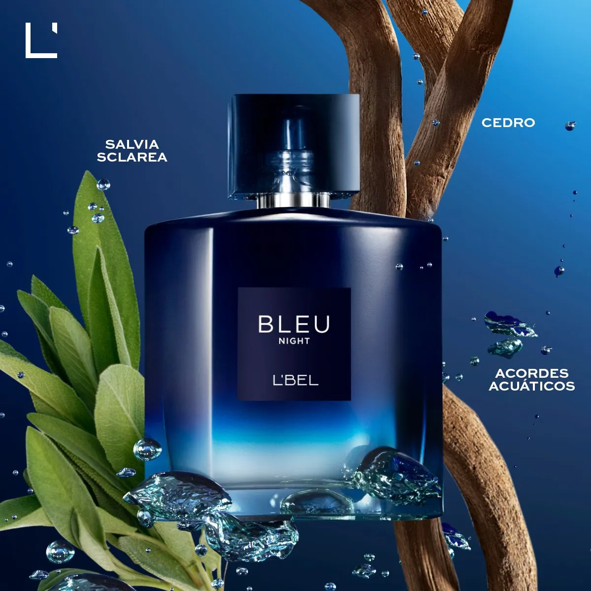 Foto 3 pulgar | Perfume Para Caballero Bleu Night L'bel 100ml