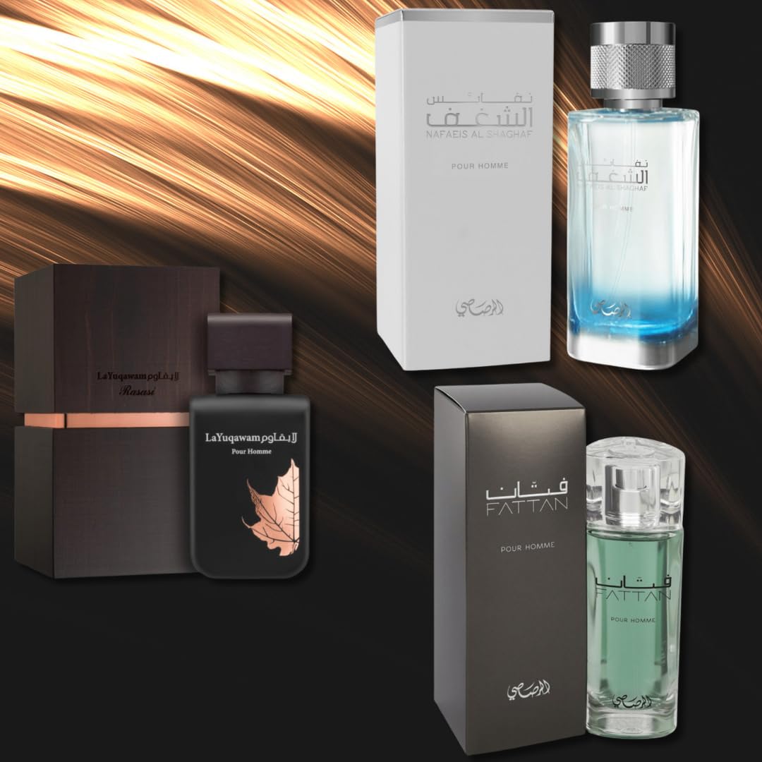 Foto 3 pulgar | Perfume Rasasi Shaghaf Homme Edp 100 Ml, Fattan Men Edp 50 Ml - Venta Internacional.