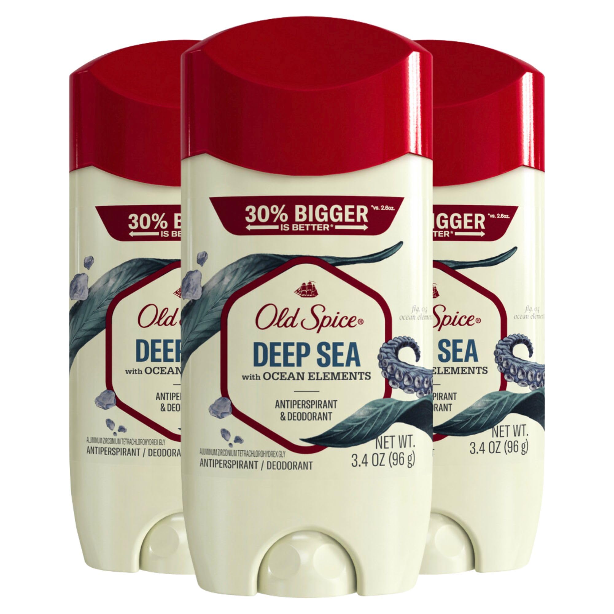 Foto 1 | Antitranspirante Y Desodorante Old Spice Deep Sea Men 100 Ml X3 - Venta Internacional.