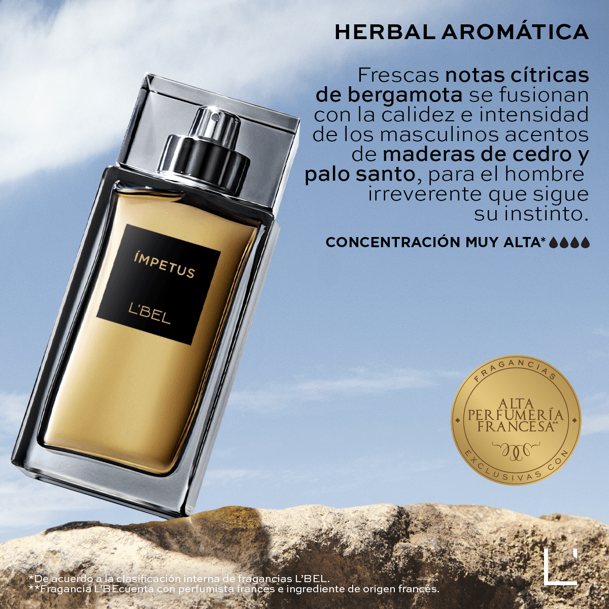 Foto 3 pulgar | Perfume Masculino Ímpetus L'bel 100ml