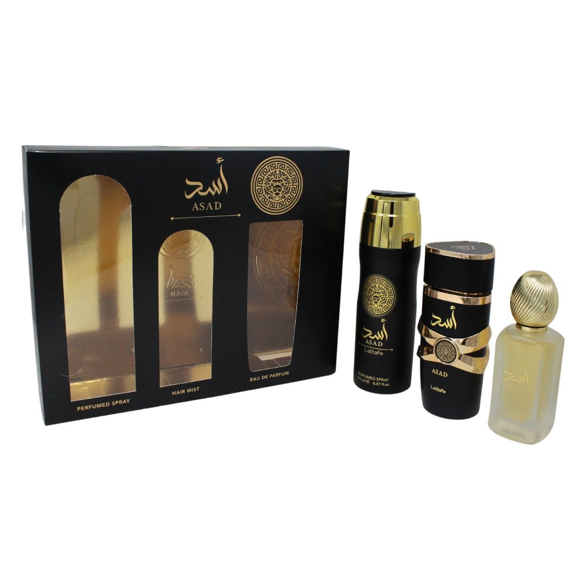 Foto 5 pulgar | Perfume Lattafa Asad Eau De Parfum Para Hombre Con Bruma Para Cabello, 100 Ml - Venta Internacional.
