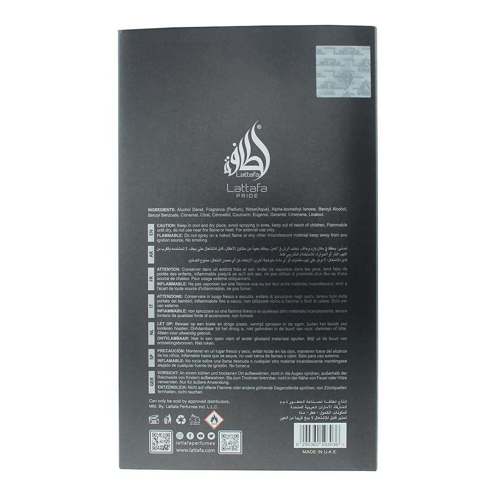 Foto 2 | Perfume Lattafa Pride Pisa Eau De Parfum Para Hombre, 100 Ml - Venta Internacional.
