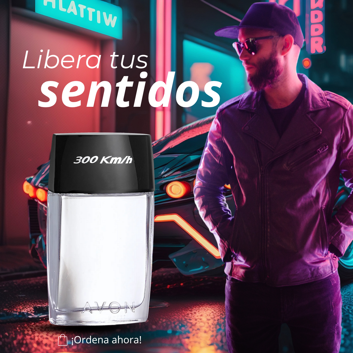 Foto 5 pulgar | 300 Km/h Colonia Para Hombre Avon 75ml