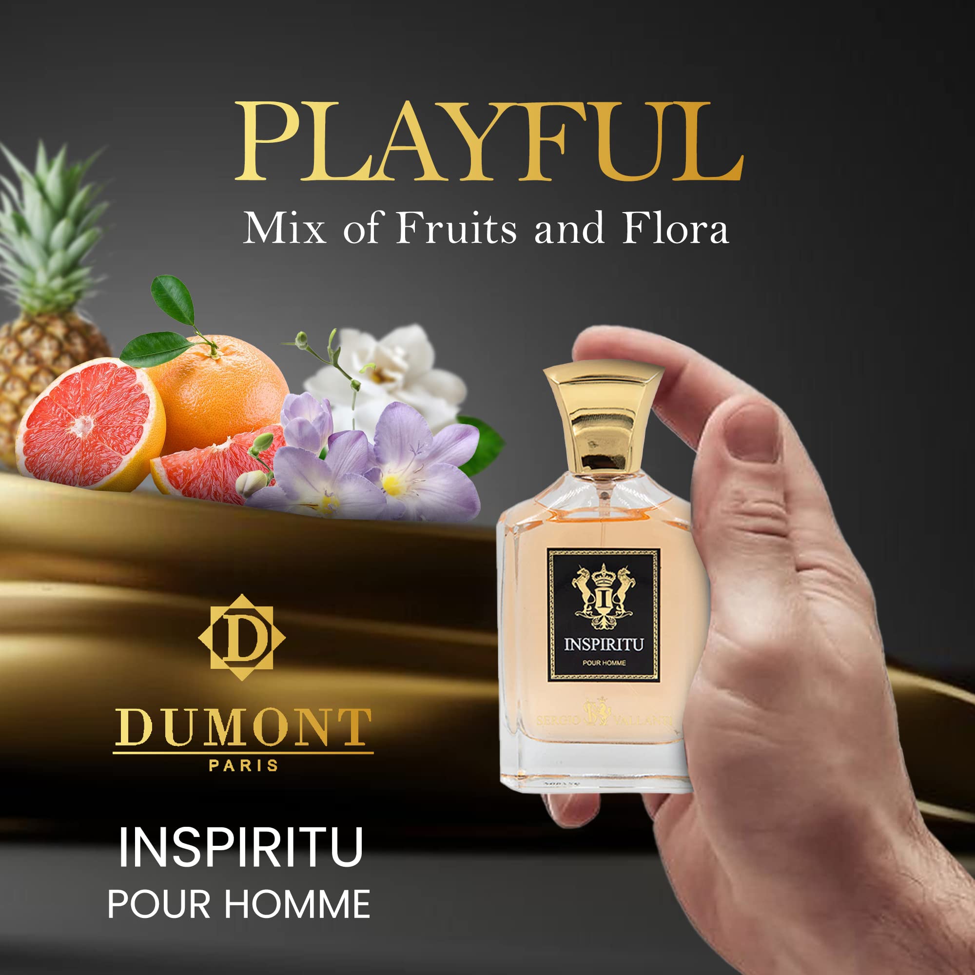 Foto 5 pulgar | Perfume Dumont Inspiritu Pour Homme Luxury 100 Ml Para Hombre - Venta Internacional.