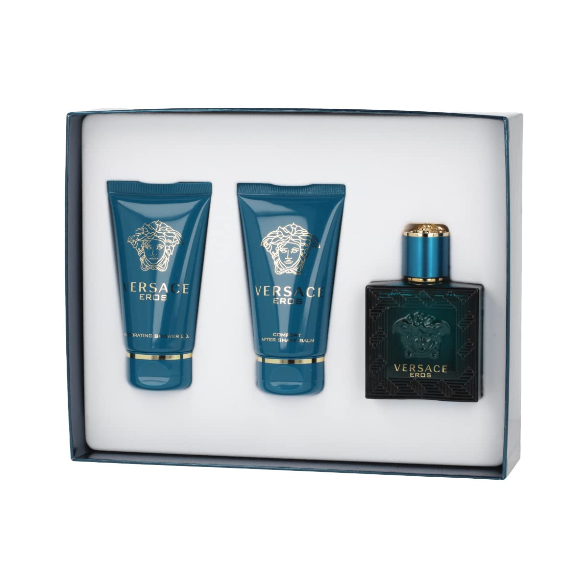 Foto 1 | Set De Viaje Versace Eros Para Hombre Con 50 Ml De Edt, Gel Para Después Del Afeitado Y Gel De Ducha - Venta Interna