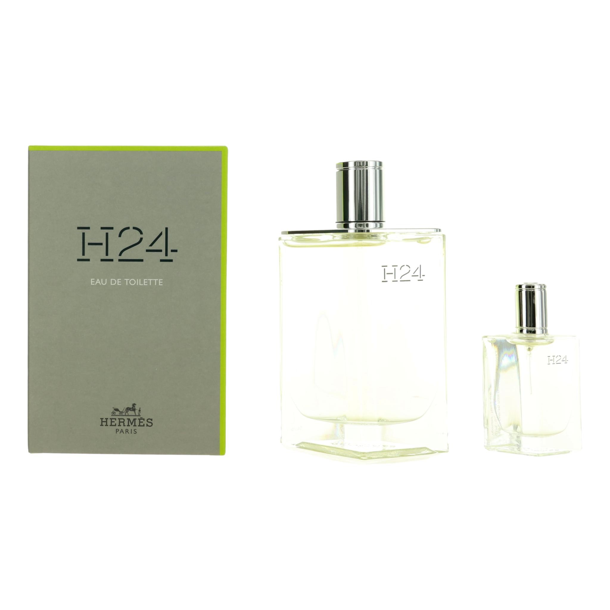 Set De Regalo De Perfume Hermes H24 Para Hombre Edt 100 Ml + 12 Ml, 2 Piezas - Venta Internacional.