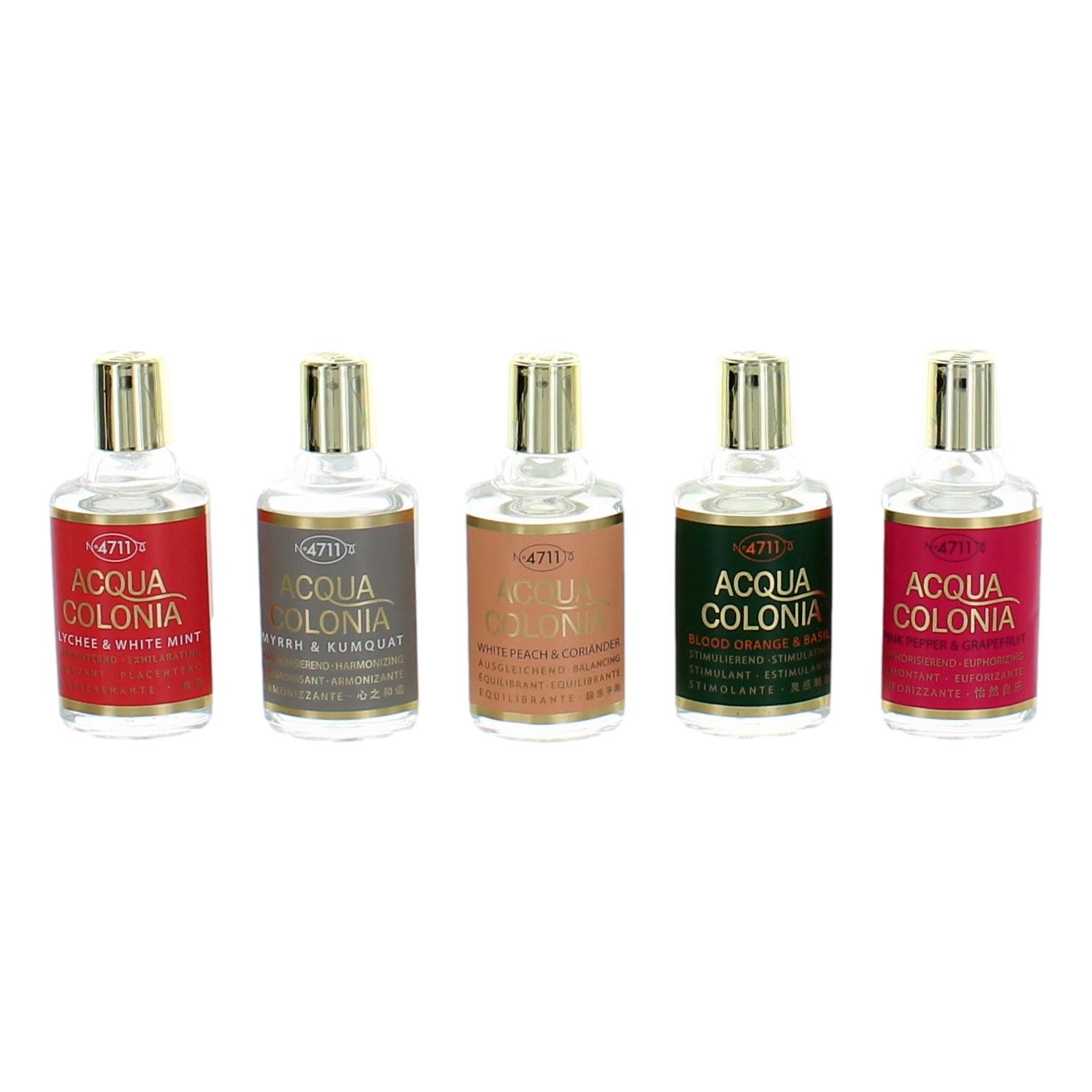 Foto 2 pulgar | Set De Perfume 4711 Acqua Colonia No.2, Unisex, 5 Unidades, 8 Ml - Venta Internacional.