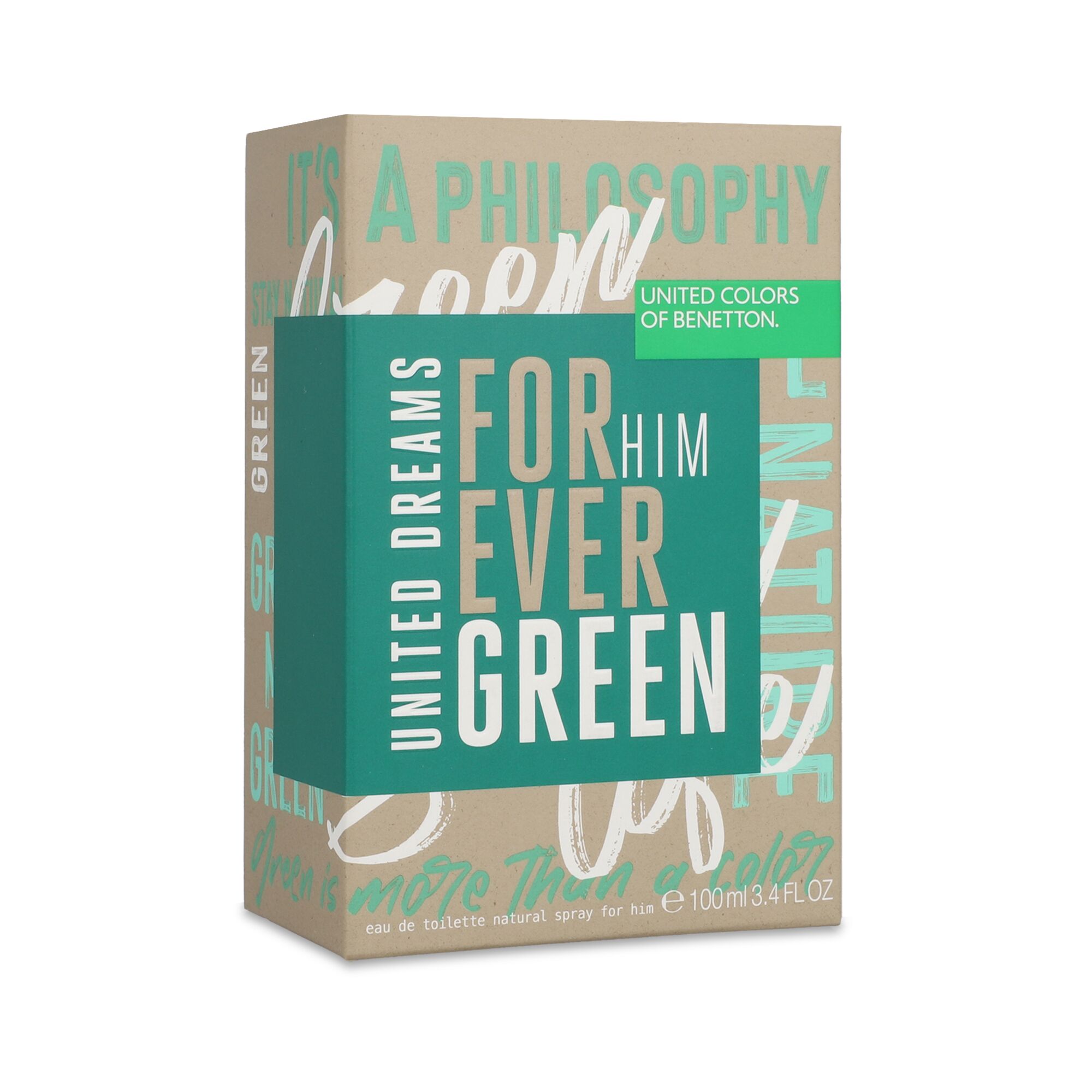 Foto 3 | Benetton Forever Green Man 100ml Edt Spray Sin Celofan
